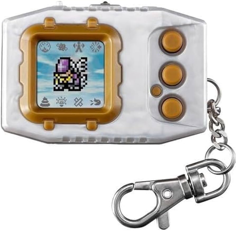 Digital Monster Digimon Pendulum Color Zero Virus Bs Original Pearl White Gold