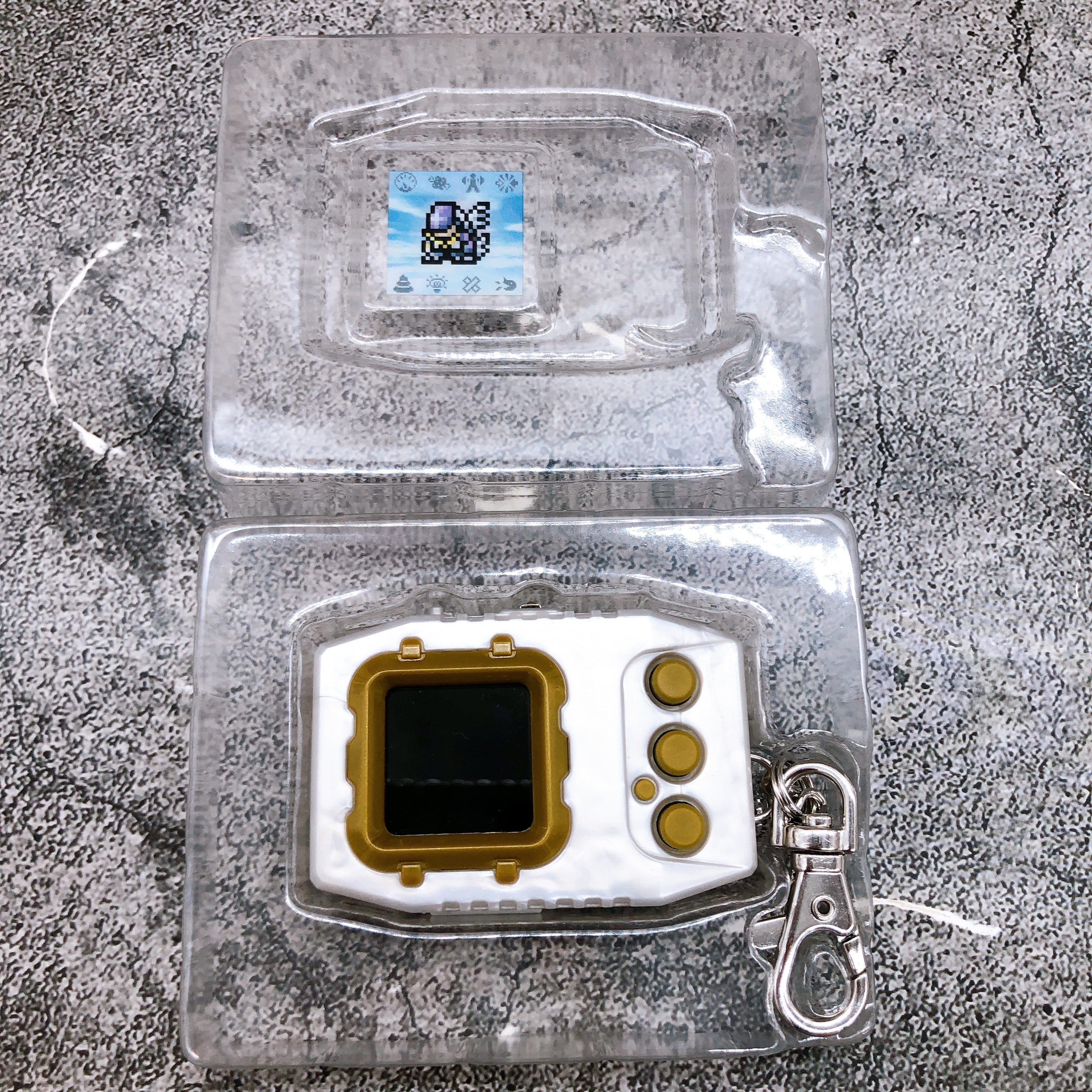 Digital Monster Digimon Pendulum Color Zero Virus Bs Original Pearl White Gold