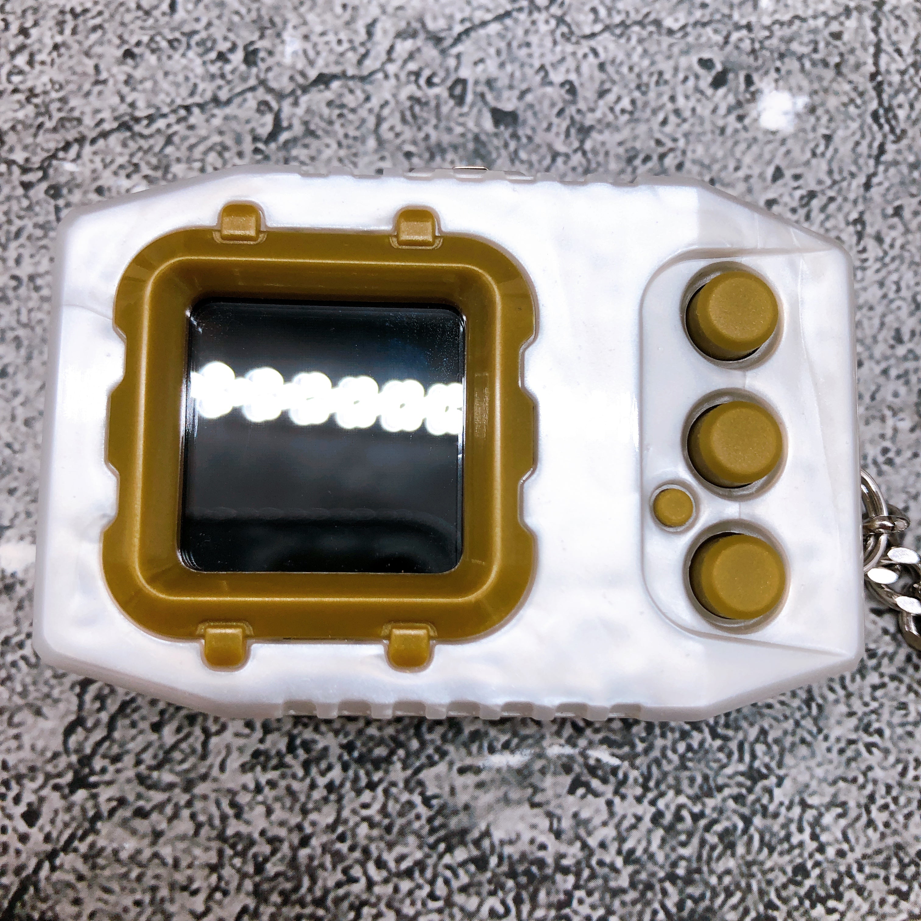 Digital Monster Digimon Pendulum Color Zero Virus Bs Original Pearl White Gold