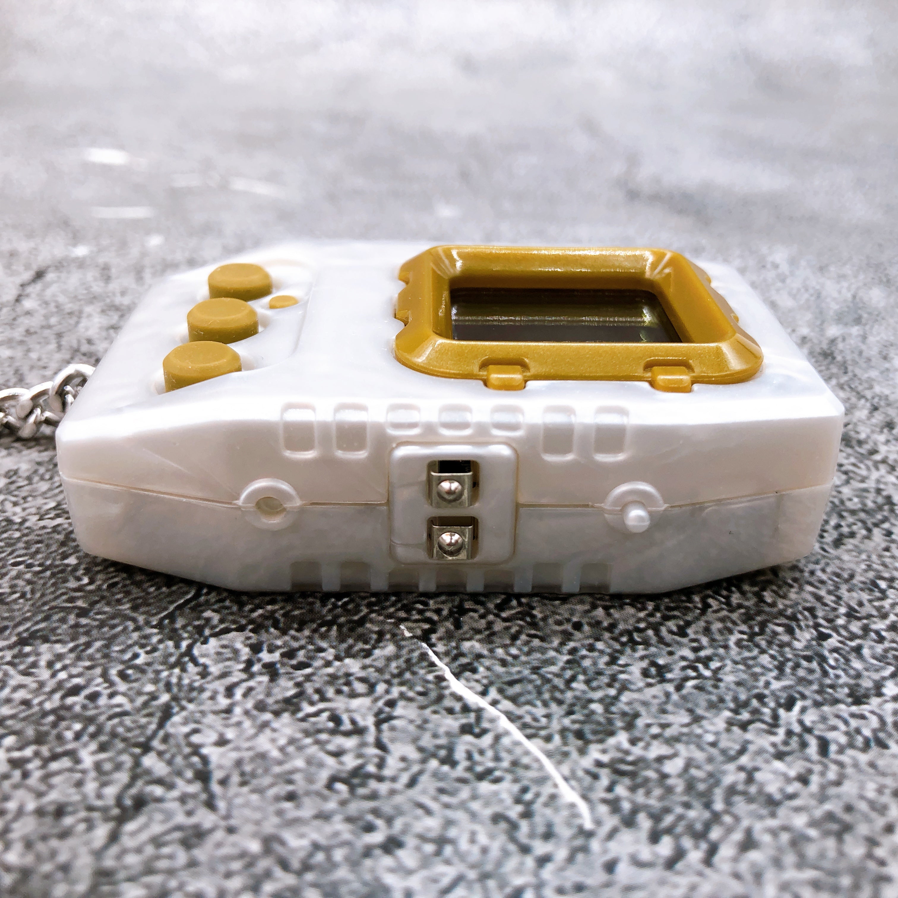 Digital Monster Digimon Pendulum Color Zero Virus Bs Original Pearl White Gold