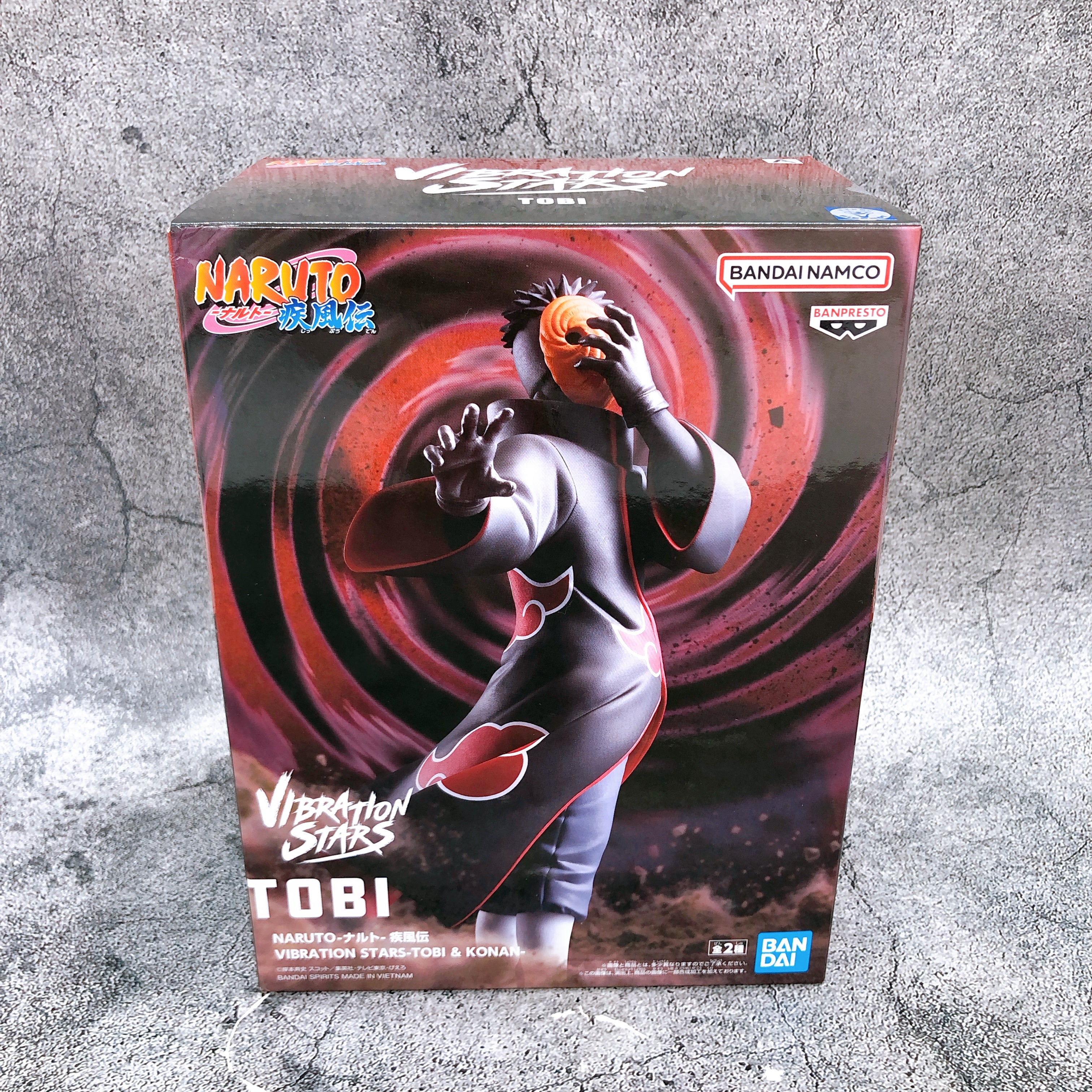 Naruto Shippuden Tobi VIBRATION STARS Figure BANPRESTO Japan Sealed FASTSHIP