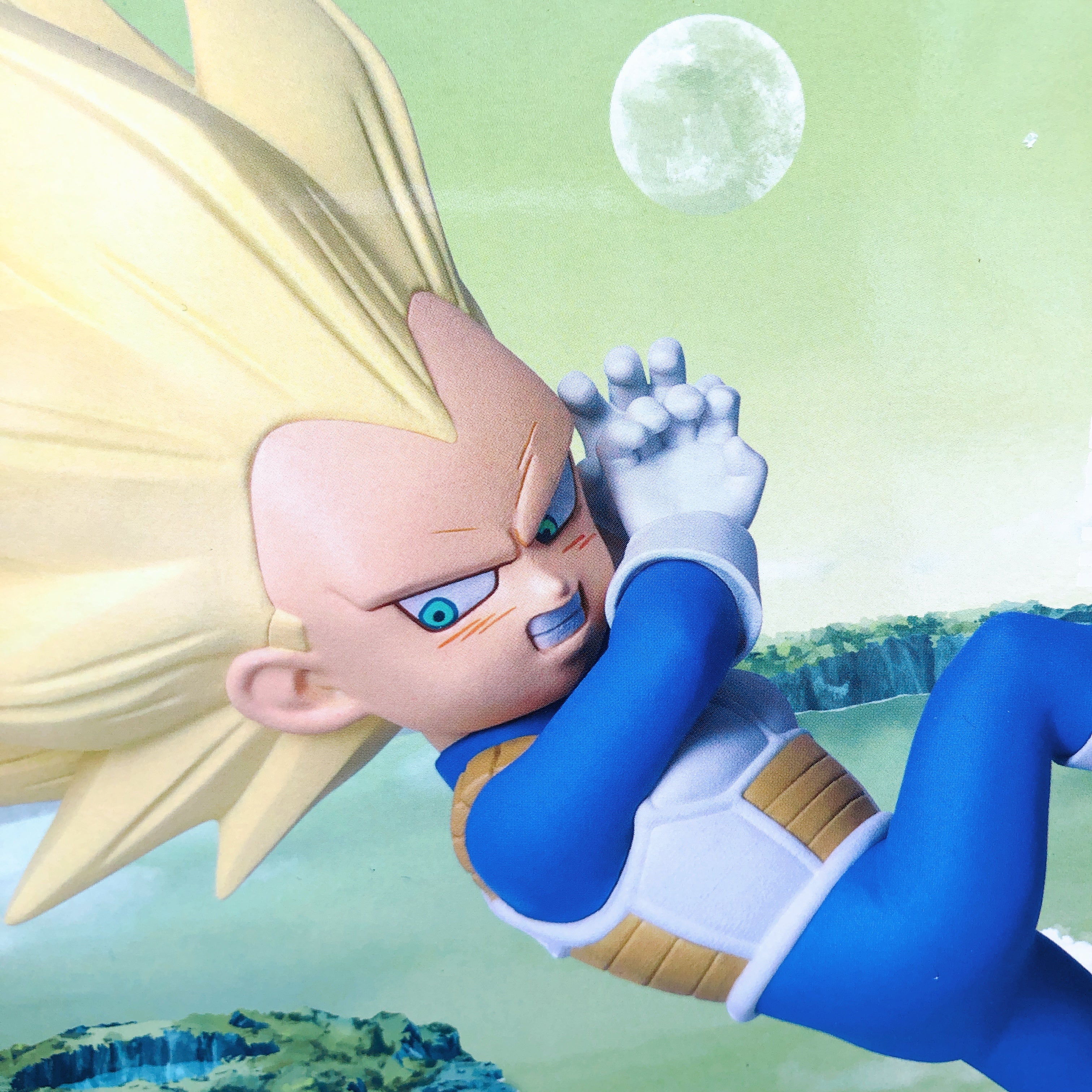 Dragon Ball DAIMA Super Saiyan3 Vegeta Mini Figure With Panel BANPRESTO NEW