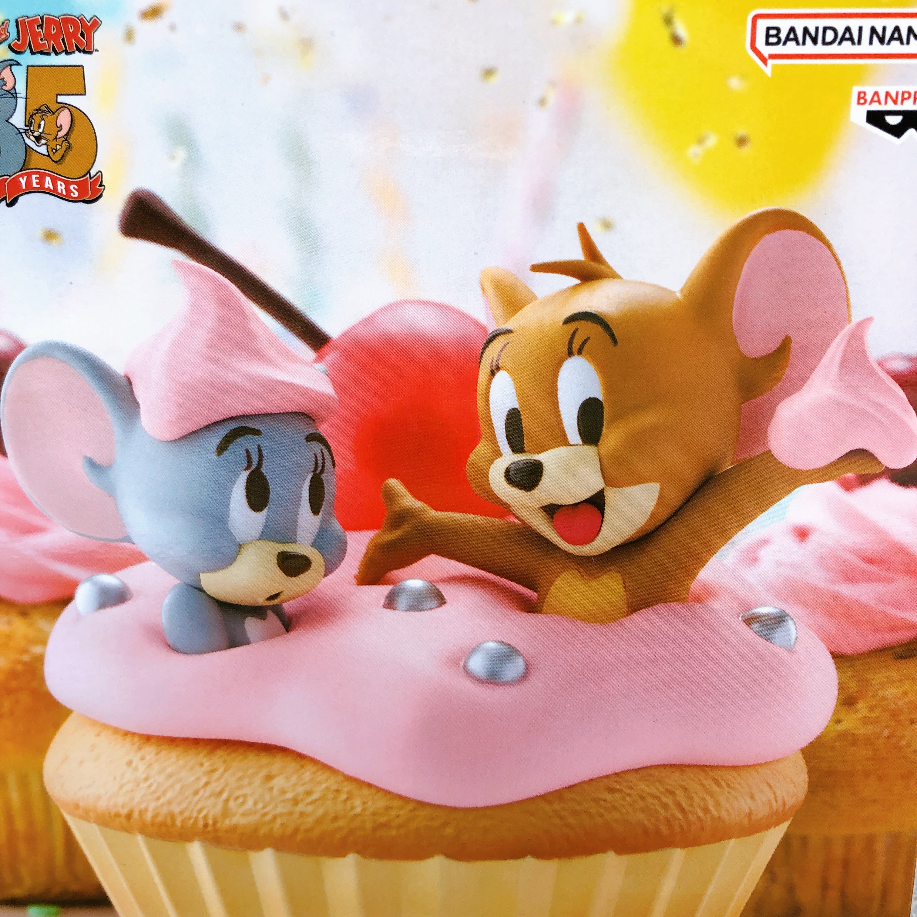 Tom and Jerry Big Soft Vinyl Figure Sweet Cupcake BANPRESTO Japan Sealed NEW