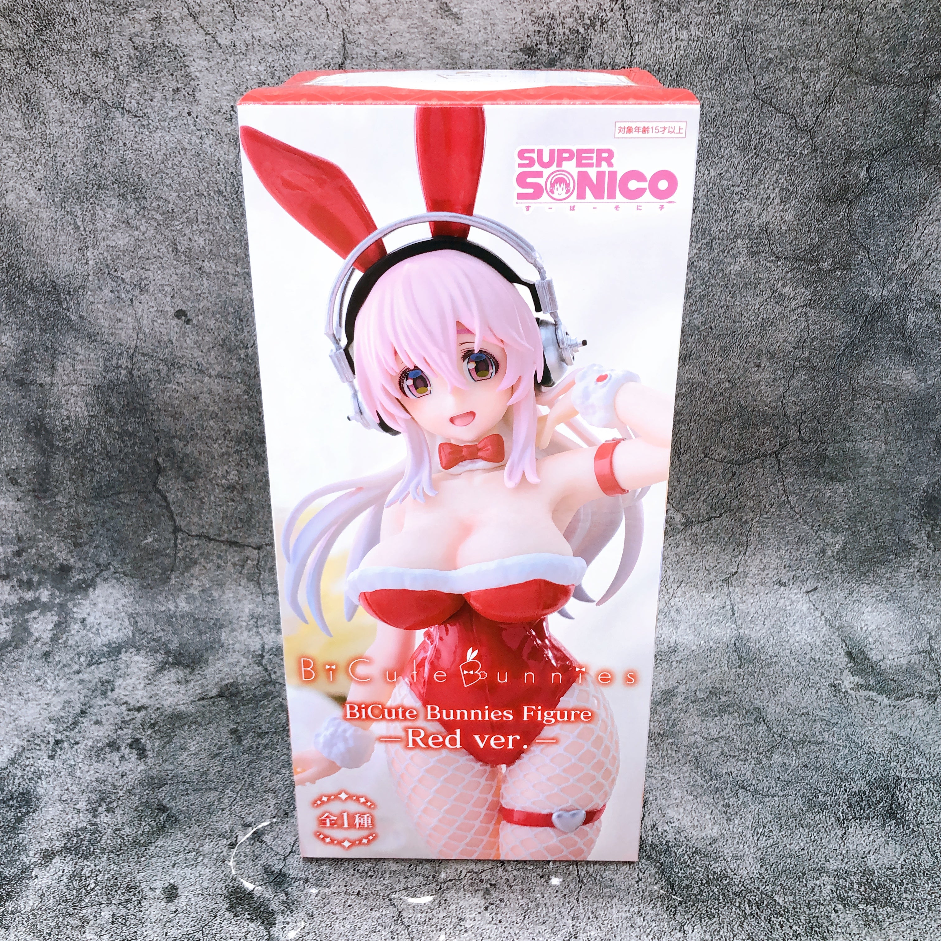 Super Sonico Red ver BiCute Bunnies Figure FuRyu Japan Sealed FASTSHIP