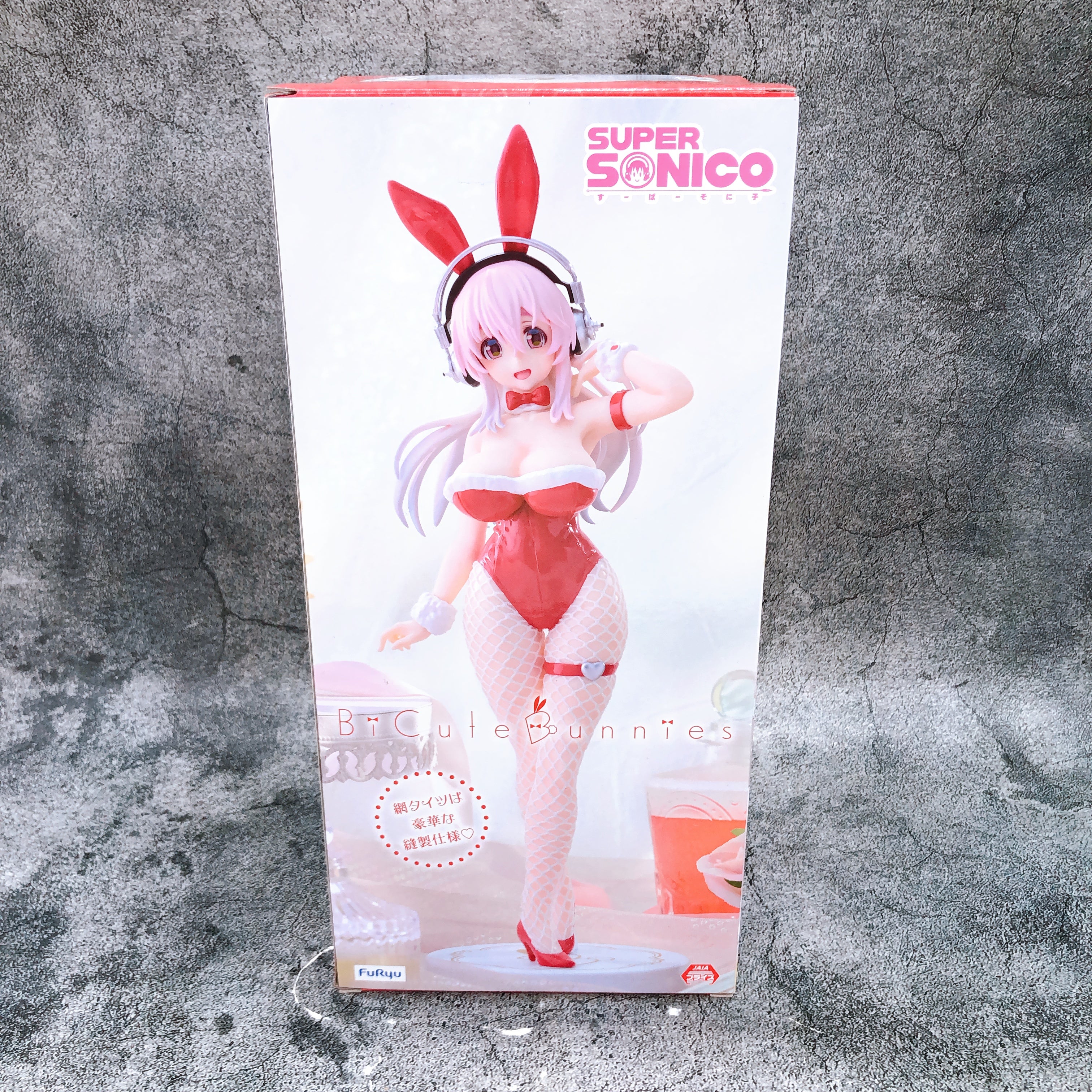 Super Sonico Red ver BiCute Bunnies Figure FuRyu Japan Sealed FASTSHIP