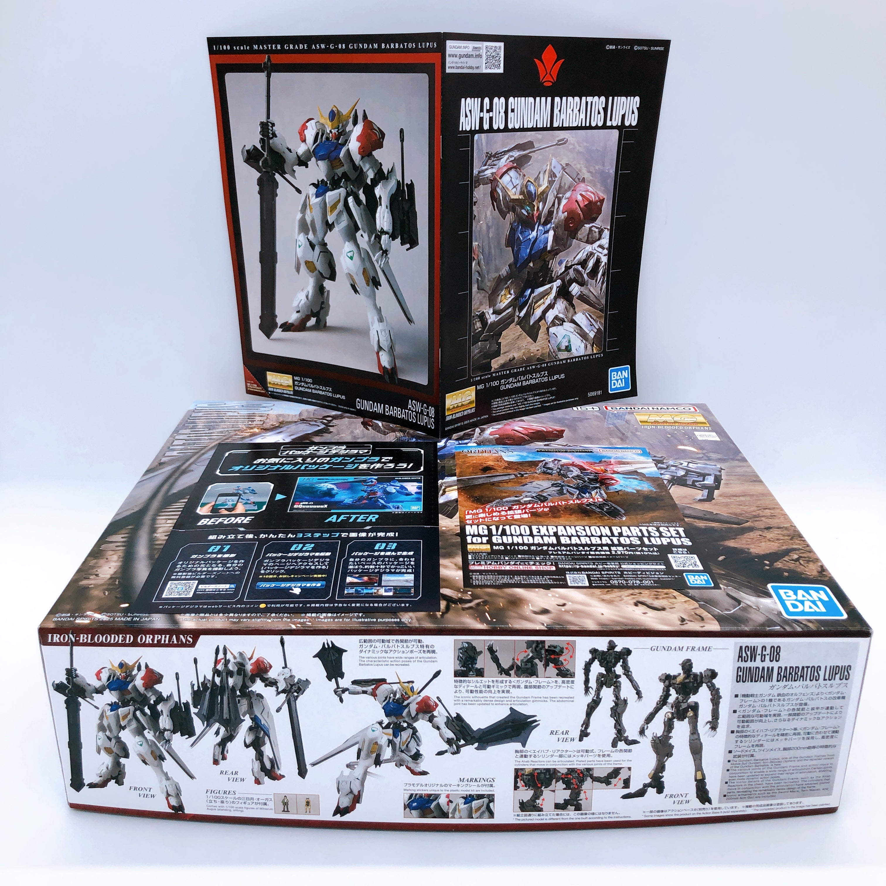 MG 1/100 Gundam Barbatos Lupus ASW-G-08 Gunpla Model Kit Bandai Japan FASTSHIP