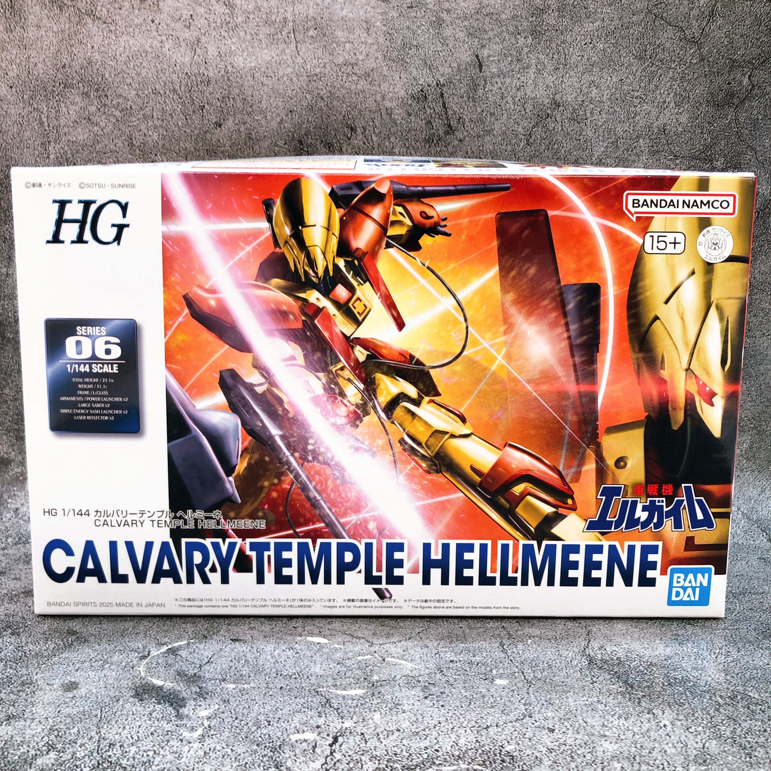 HG 1/144 Calvary Temple Hellmeene Heavy Metal L-Gaim Model Kit Premium Bandai