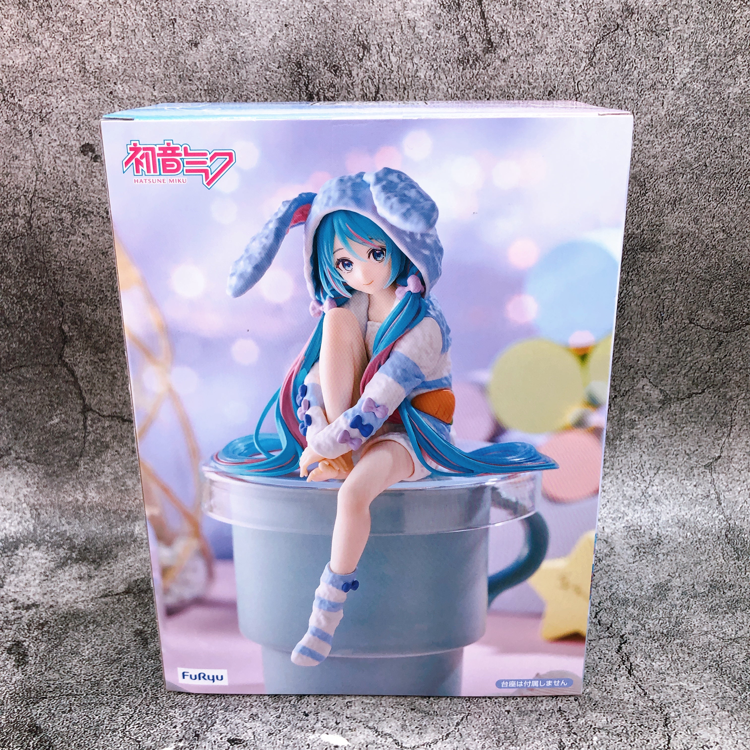 Hatsune Miku Bunny Ear Pajama Blue ver. Noodle Stopper Figure FuRyu