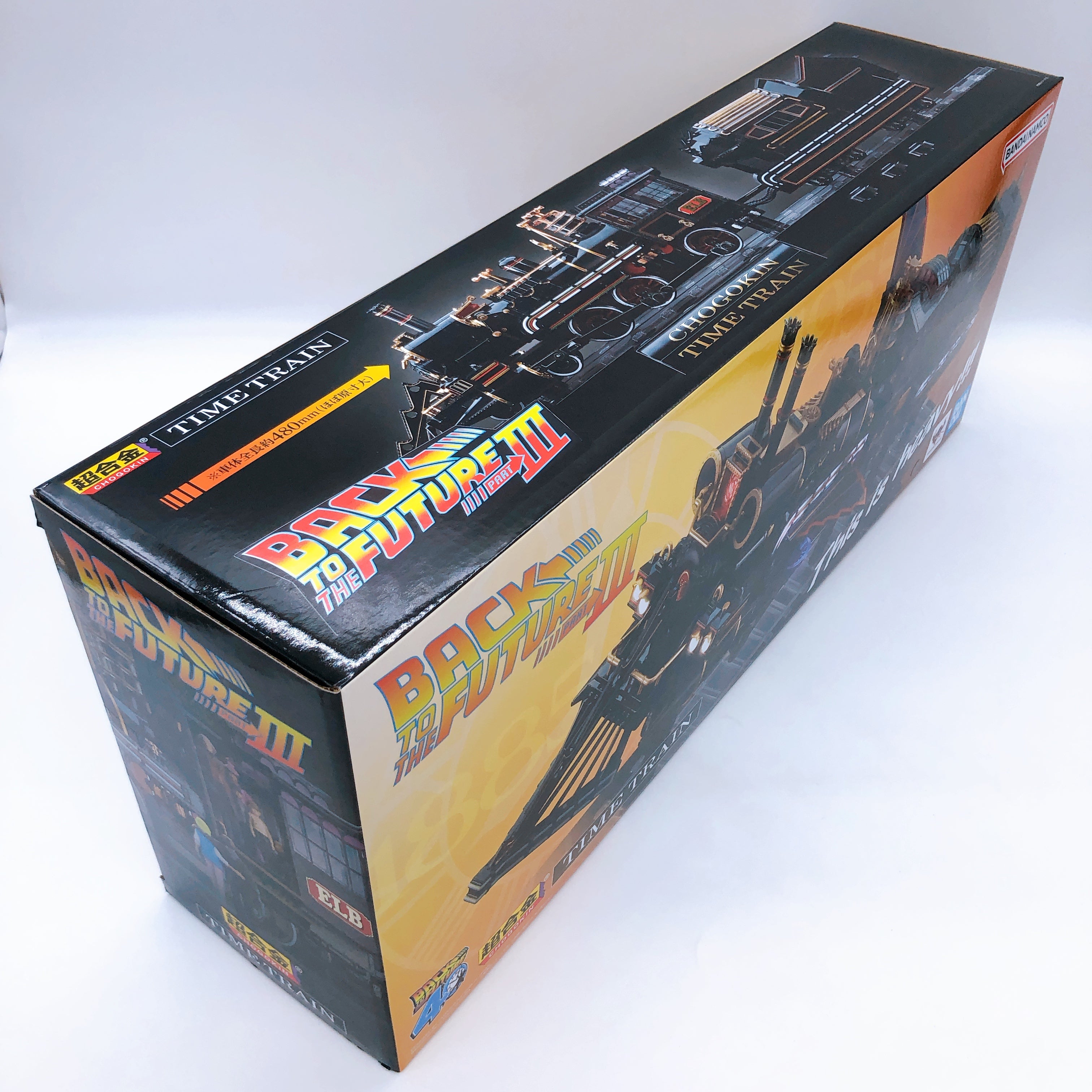 CHOGOKIN Back to the Future Part III TIME TRAIN Figure Bandai Japan NEW Sealed