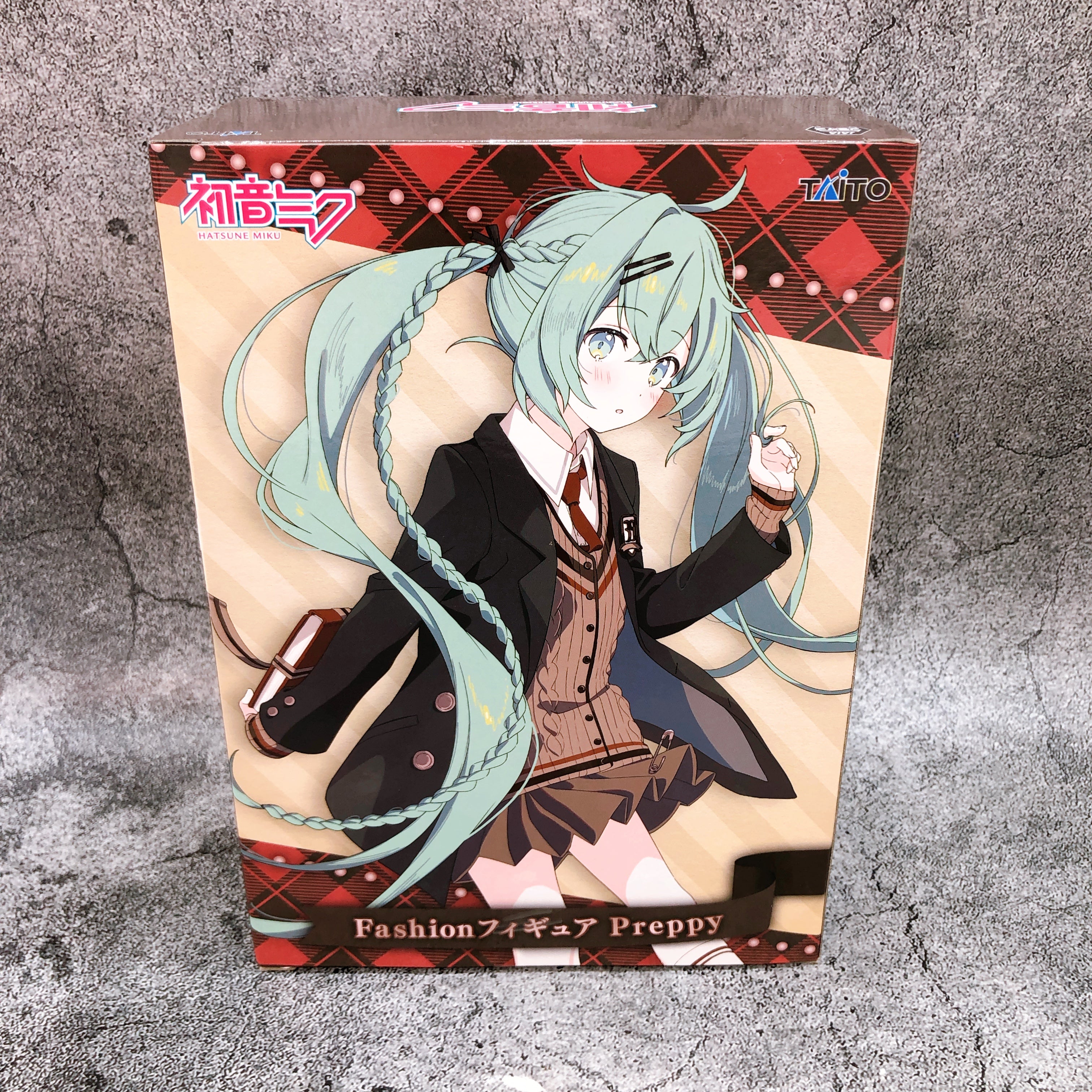 Hatsune Miku Fashion Figure Preppy Taito Japan Sealed FASTSHIP