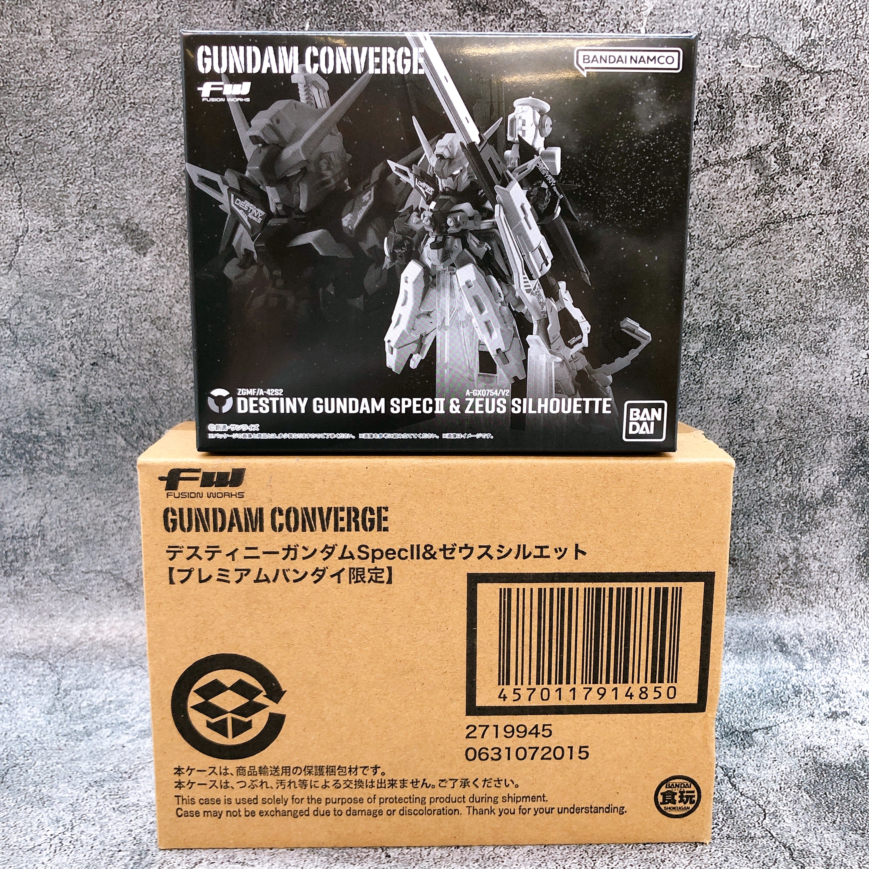 FW GUNDAM CONVERGE DESTINY GUNDAM SPECII & ZEUS SILHOUETTE Figure Premium Bandai