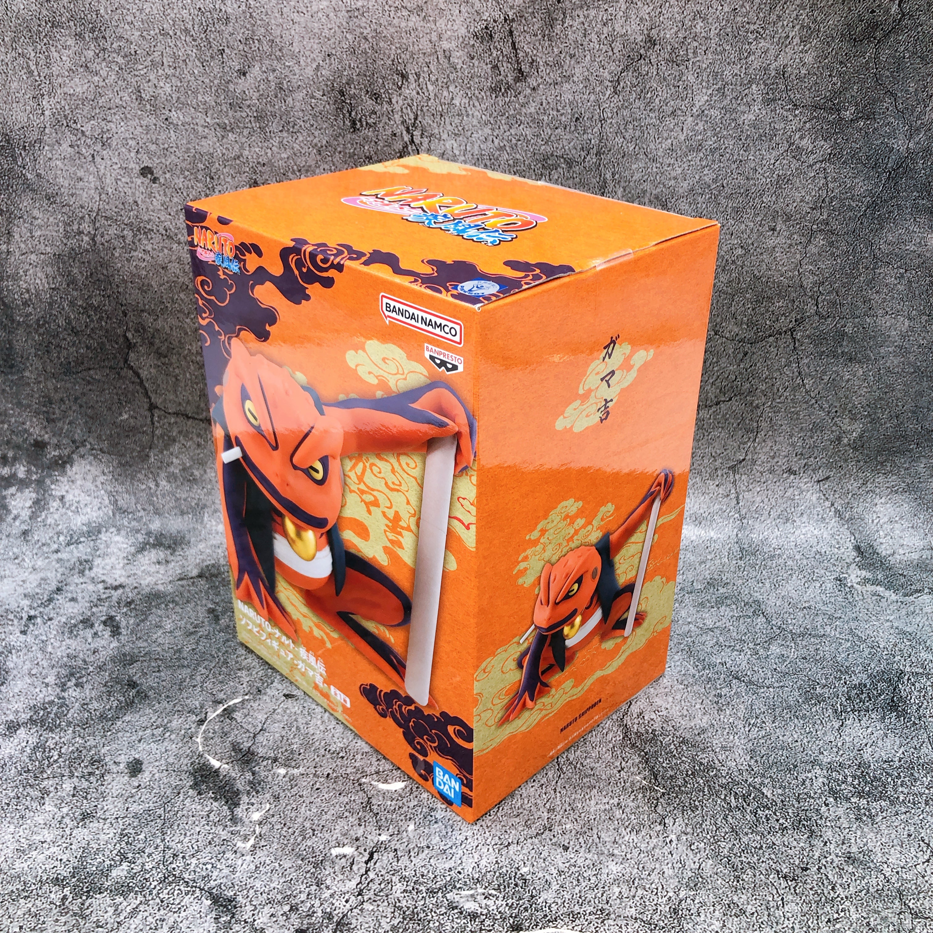 Naruto Shippuden Gamakichi Soft Vinyl Figure BANPRESTO Japan Sealed NEW