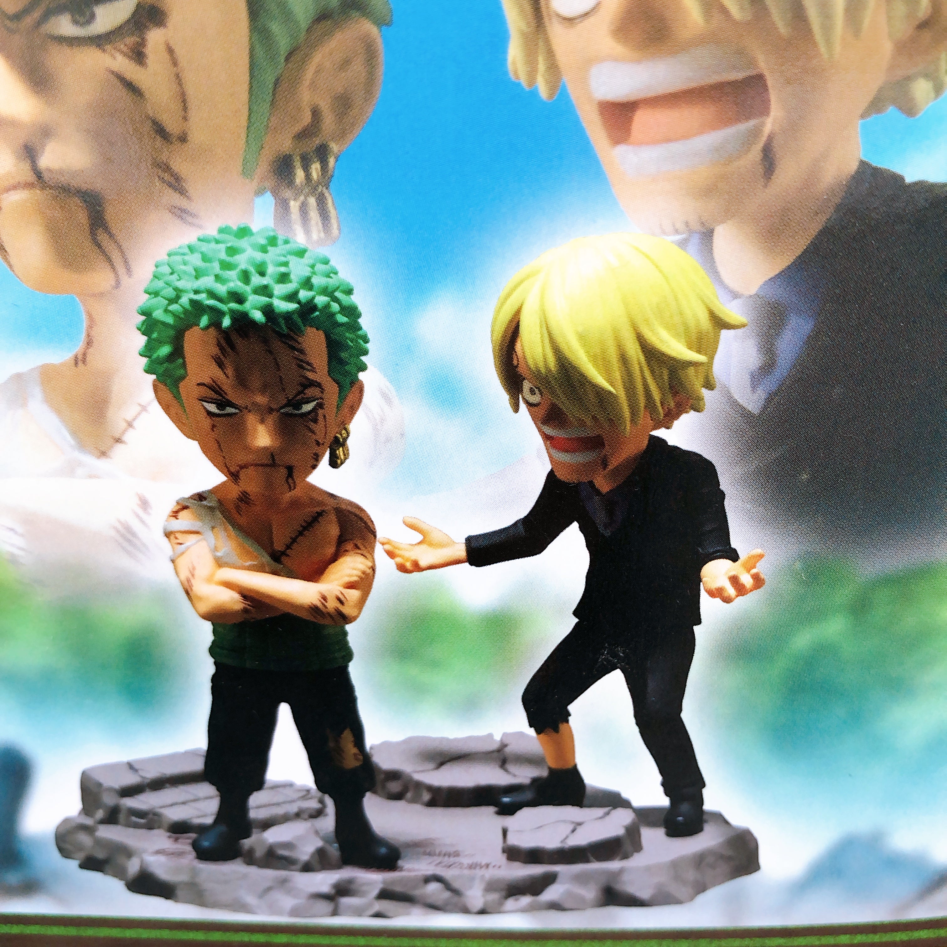 ONE PIECE Roronoa Zoro & Sanji World Collectable Figure Log Stories BANPRESTO