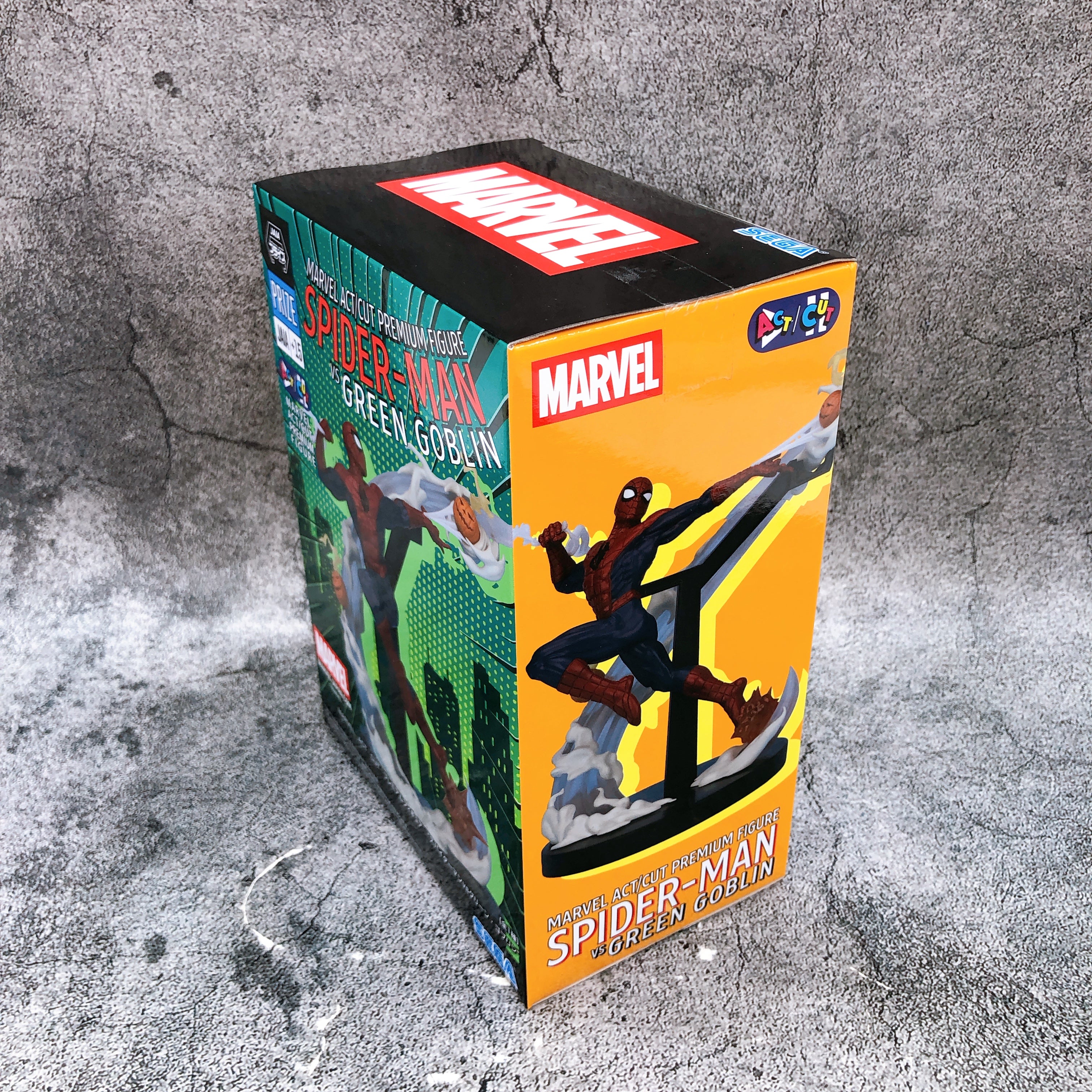MARVEL Spider-Man vs Green Goblin ACT/CUT Premium Figure SEGA Japan Sealed NEW