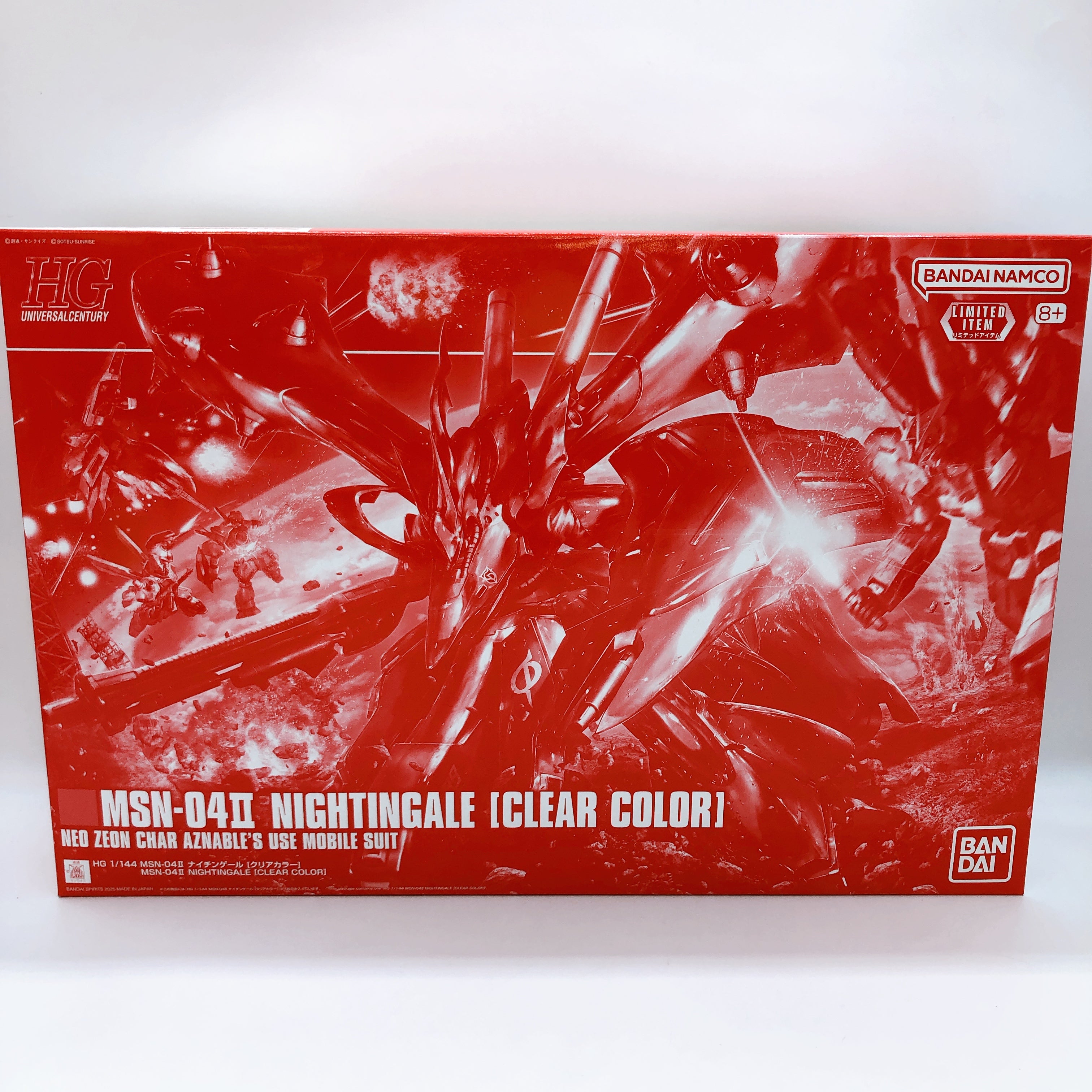 HG 1/144 Nightingale Clear Color MSN-04II Limited Model Kit Bandai NEW FASTSHIP