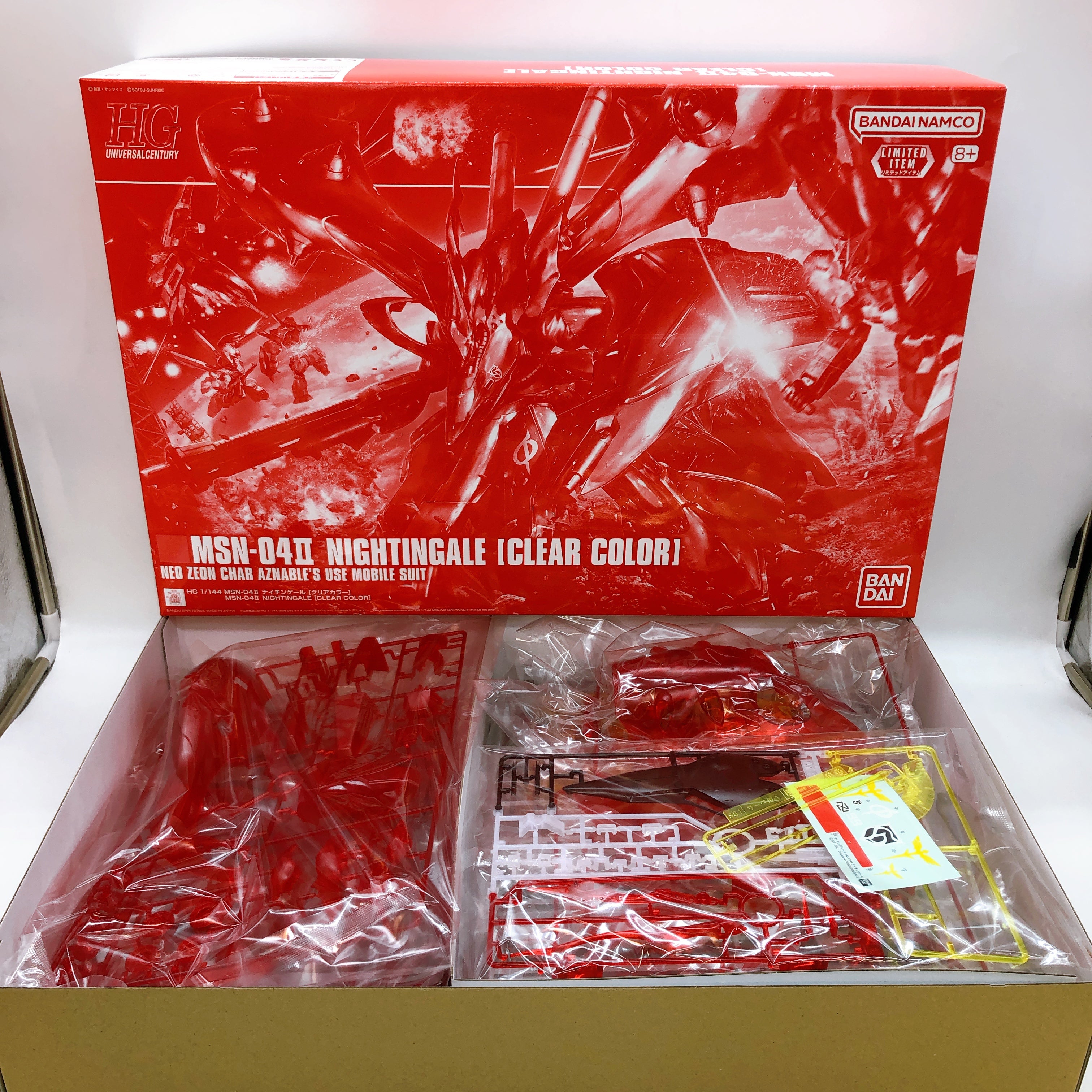 HG 1/144 Nightingale Clear Color MSN-04II Limited Model Kit Bandai NEW FASTSHIP