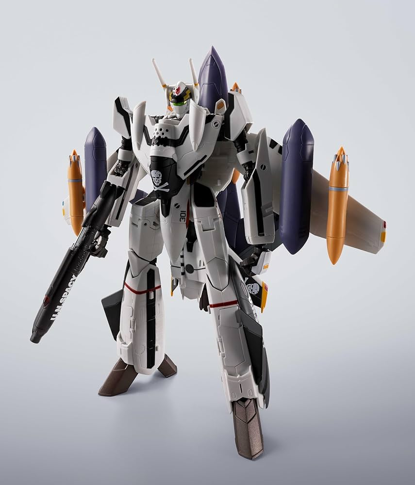 Macross Zero VF-0S Phoenix Roy Focker Use + QF-2200D-B Ghost Hi-METAL R Figure