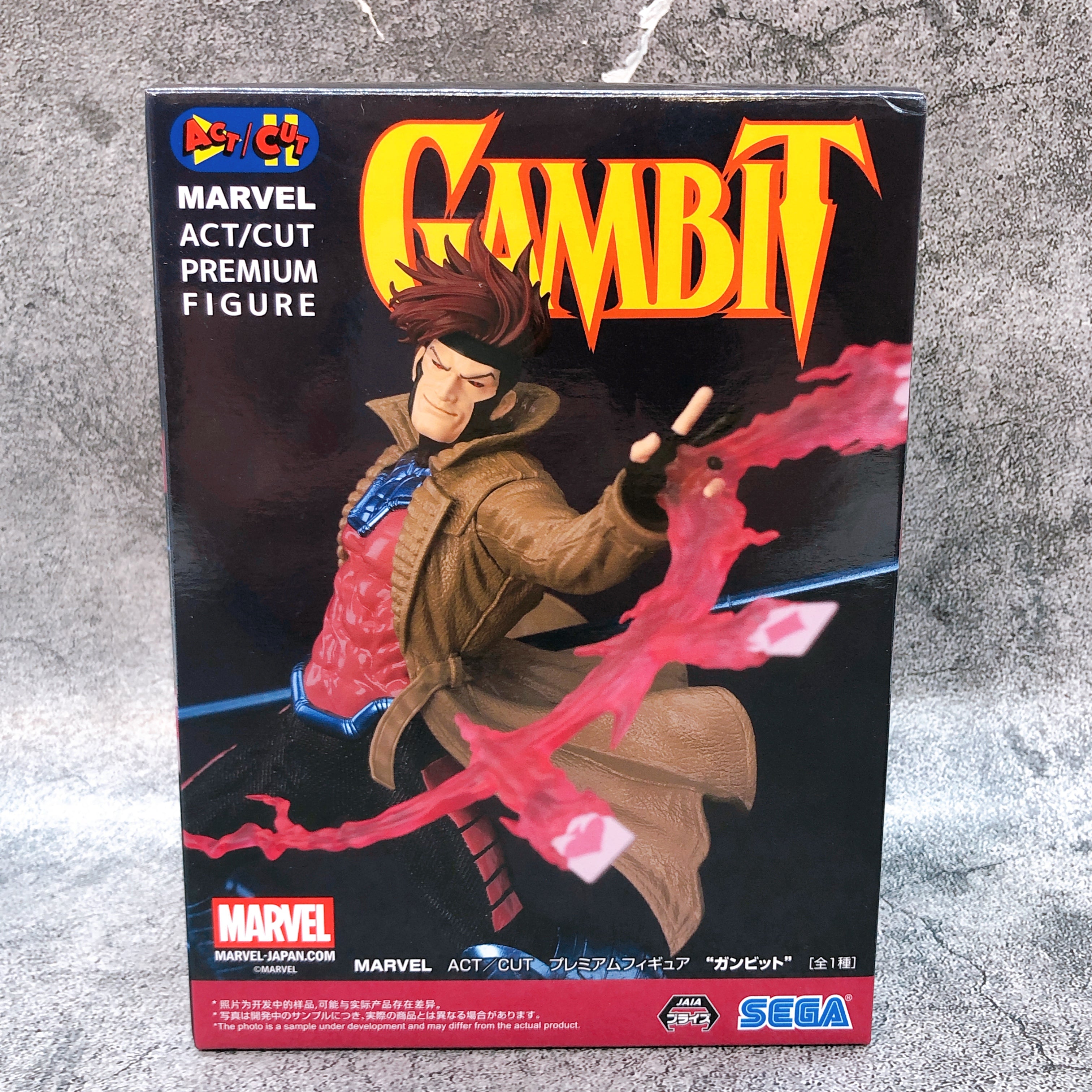 MARVEL Gambit ACT/CUT Premium Figure SEGA from Japan Sealed NEW AUTHENTIC