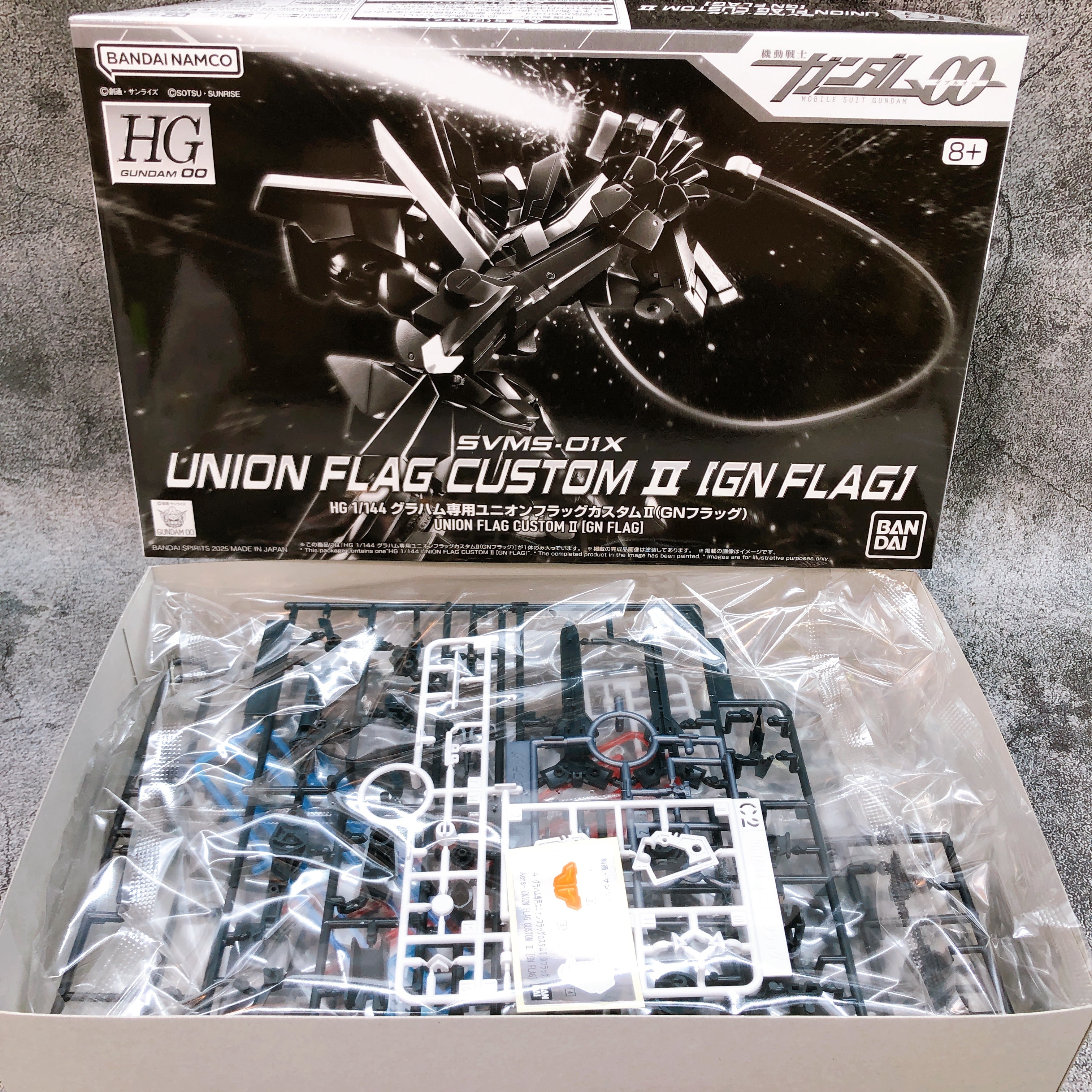 HG 1/144 Union Flag Custom II GN FLAG Gundam 00 Model Kit Premium Bandai Japan