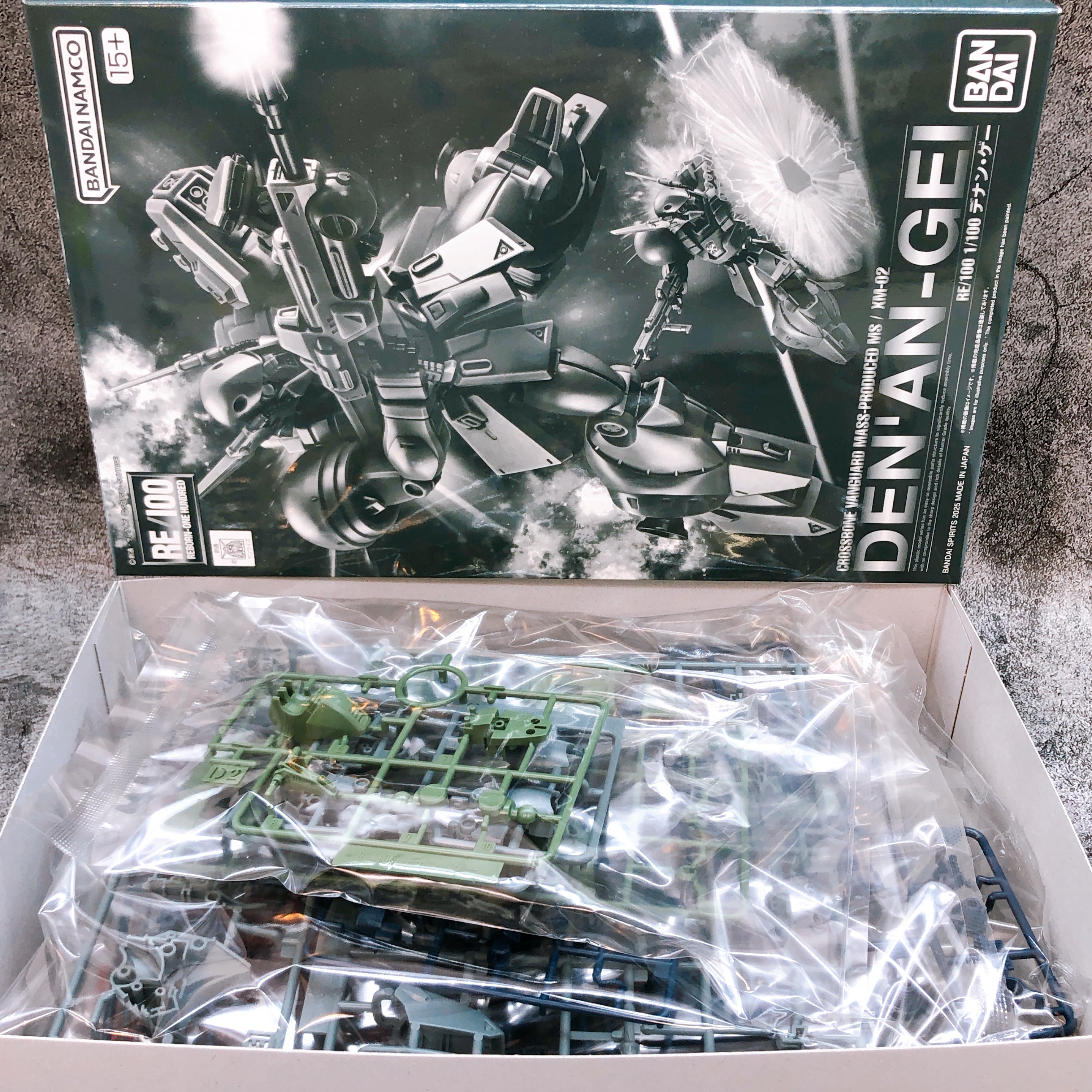 RE/100 1/100 Den'an-Gei Gundam F91 Gunpla Model Kit Premium Bandai Japan NEW