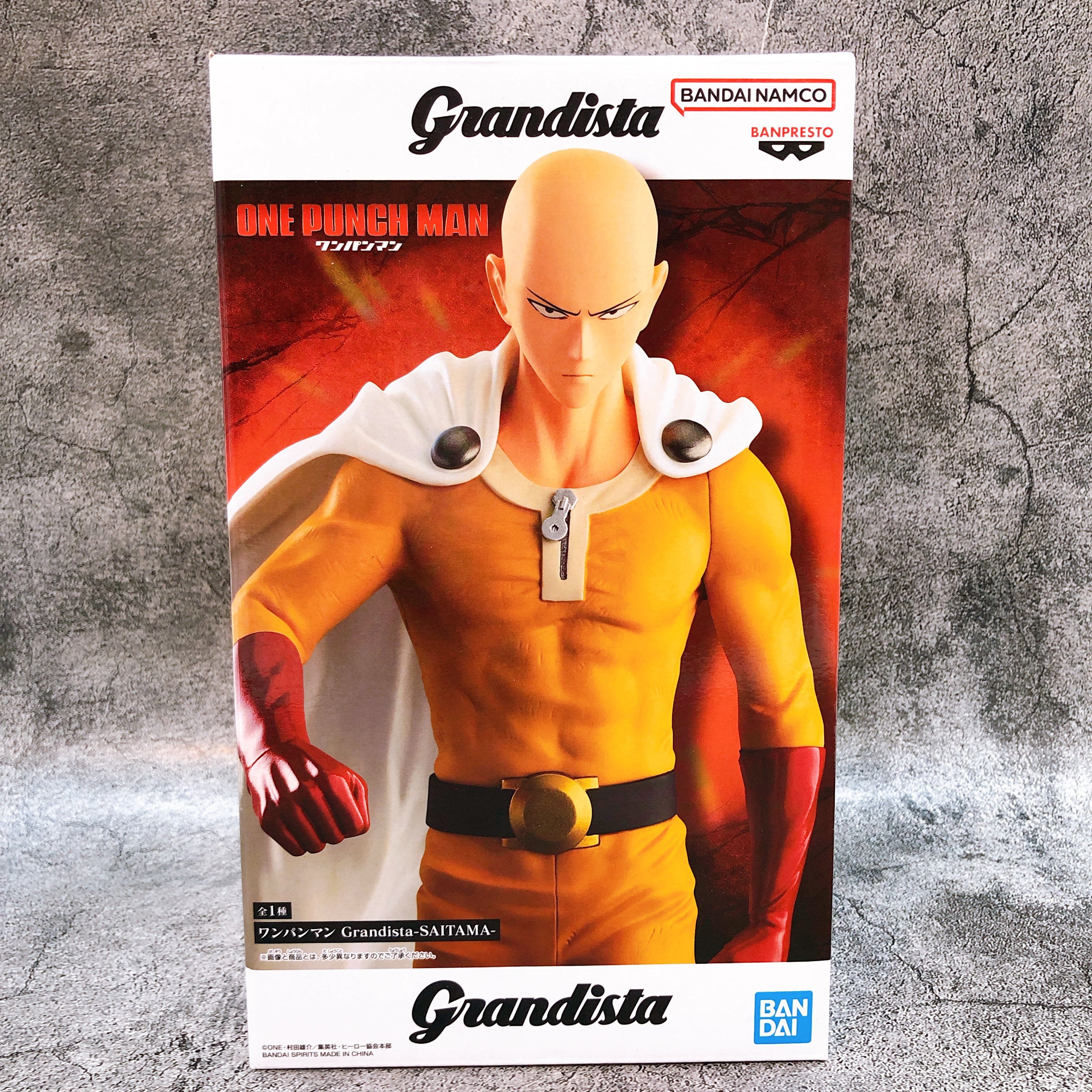 One Punch Man Saitama Grandista Figure BANPRESTO from Japan Sealed NEW