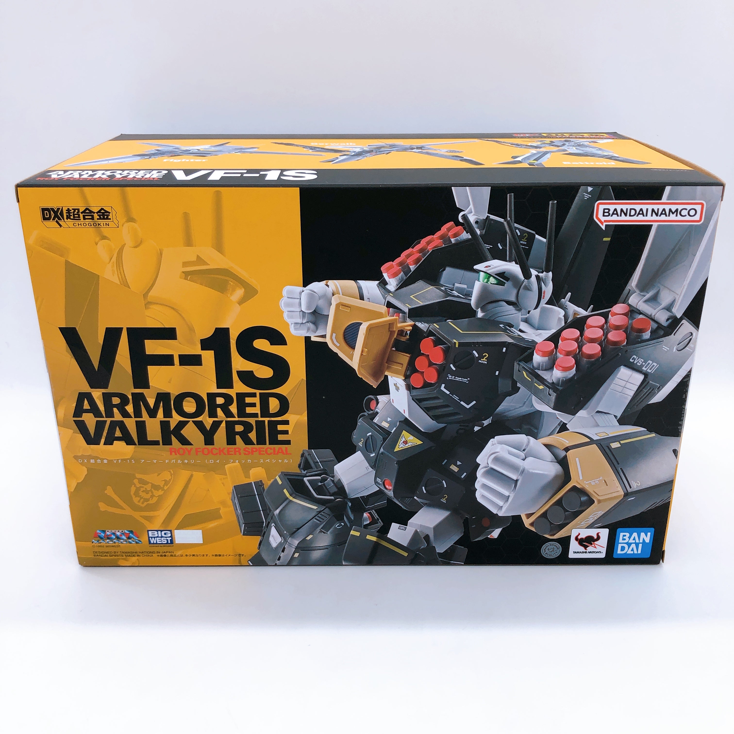 DX Chogokin Macross VF-1S Armored Valkyrie Roy Focker Special Figure Bandai