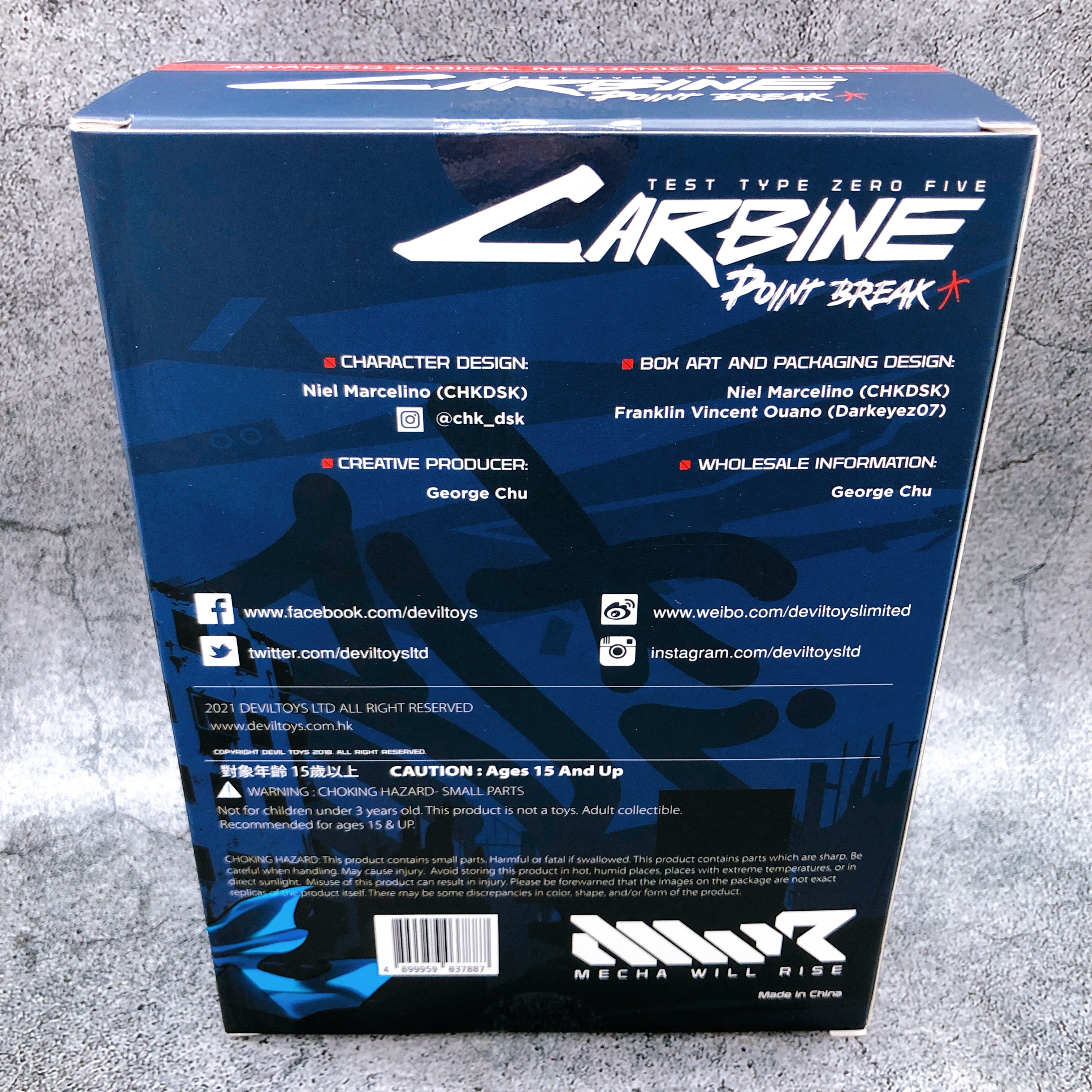 Devil Toys POINT BREAK Carbine MECHA WILL RISE EXCLUSIVE 1/12 Action Figure NEW