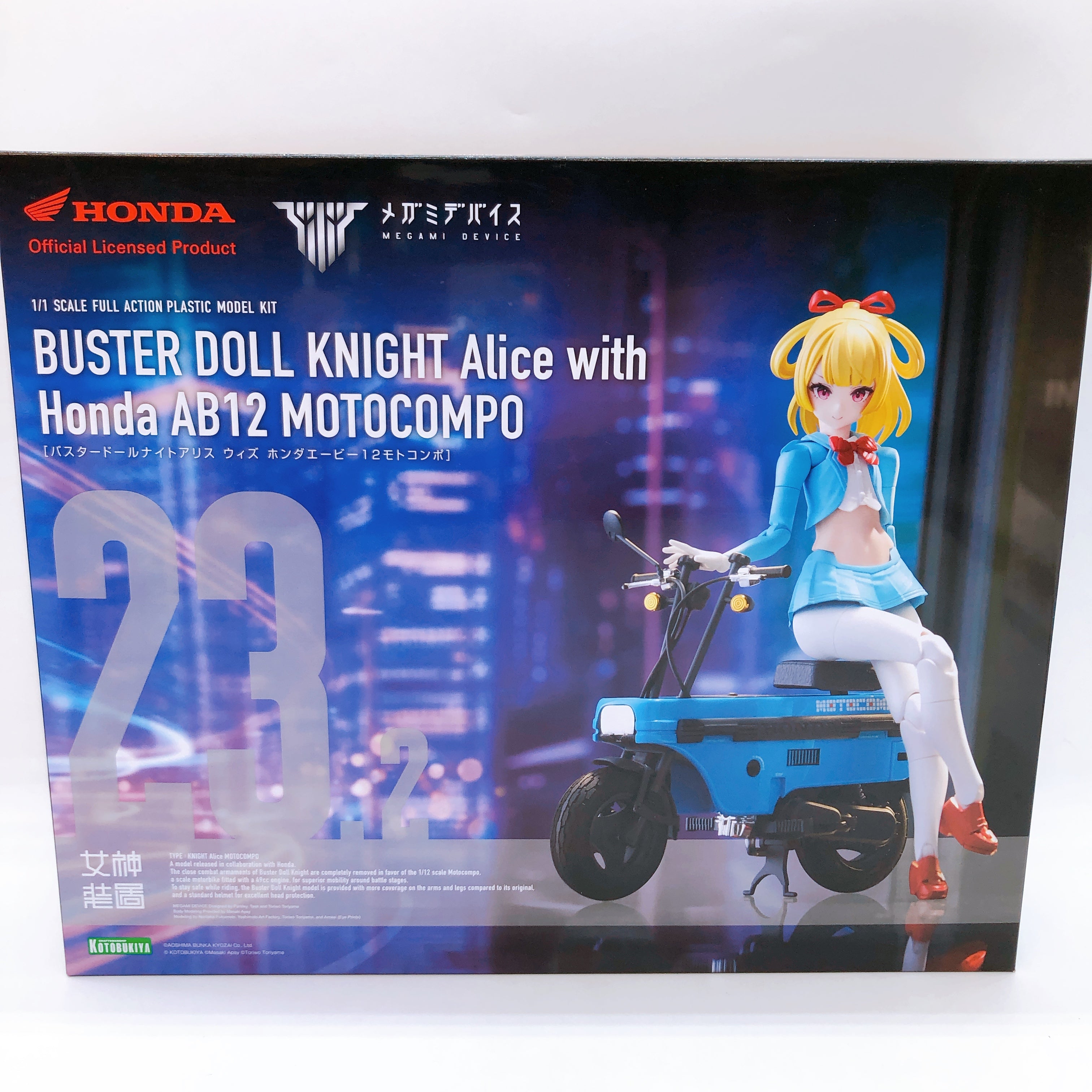 Megami Device BUSTER DOLL KNIGHT Alice with Honda AB12 MOTOCOMPO Kit KOTOBUKIYA