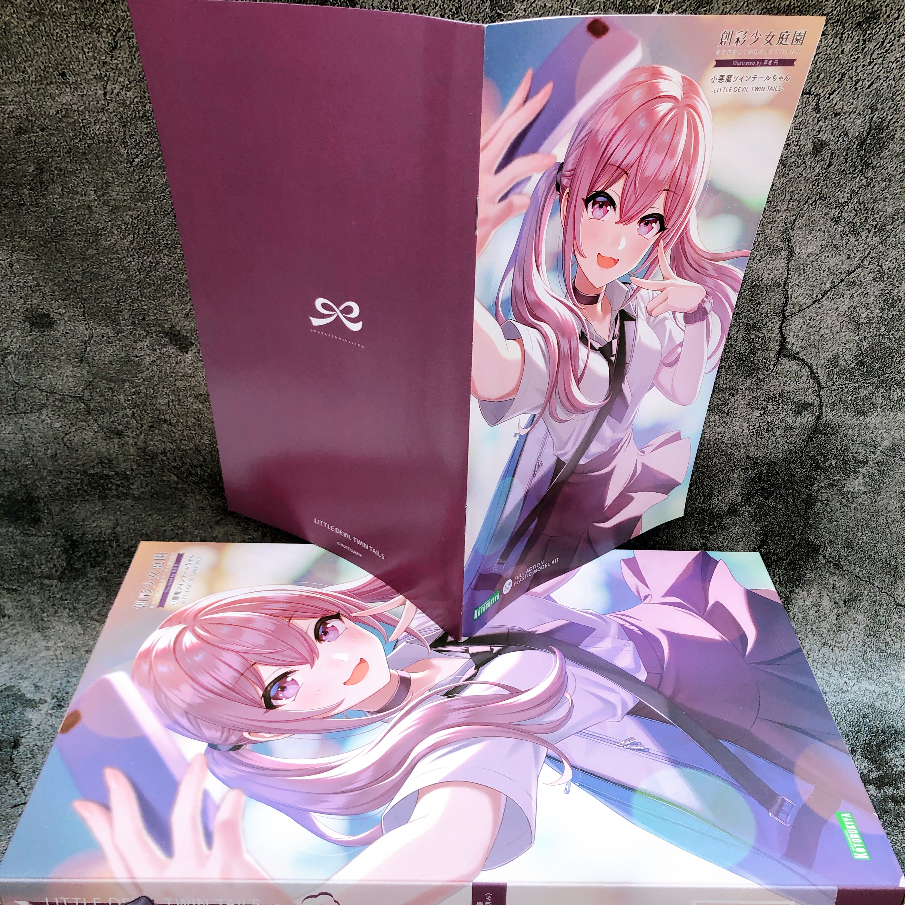 Sousai Shojo Teien Little Devil Twin Tails 1/10 Scale Model Kit KOTOBUKIYA NEW