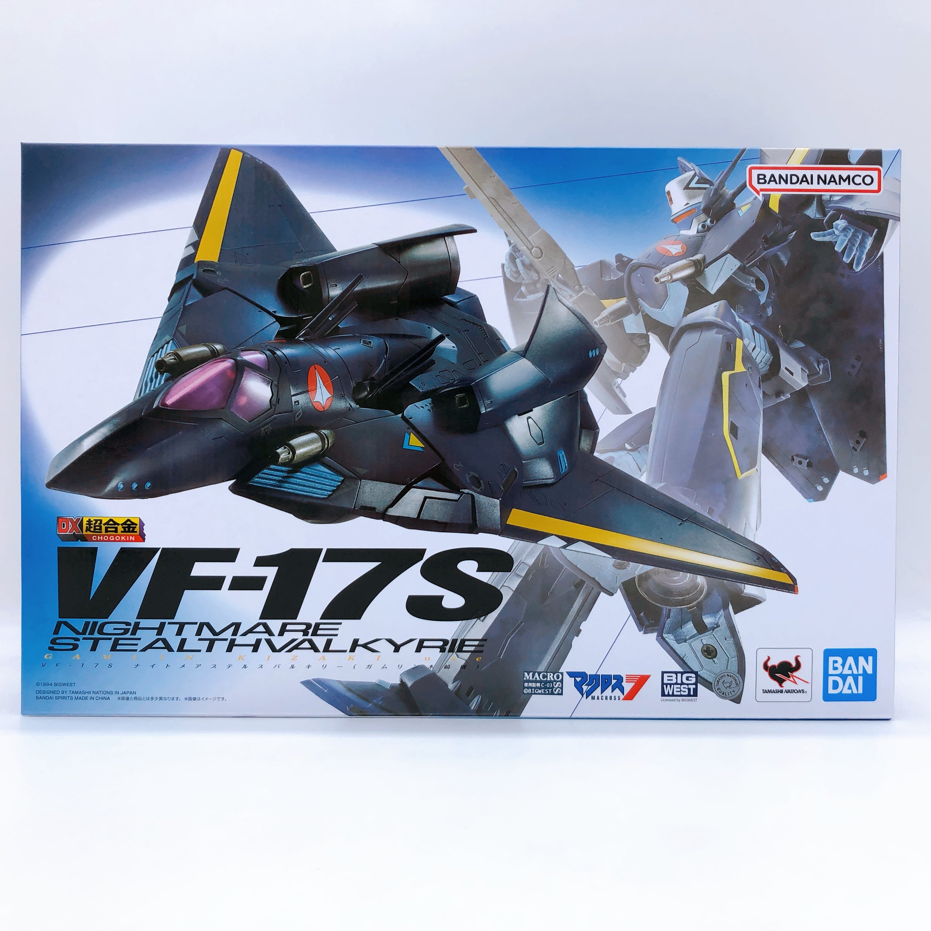Macross VF-17S Nightmare Stealth Valkyrie Gamlin Kizaki Use DX Chogokin Bandai