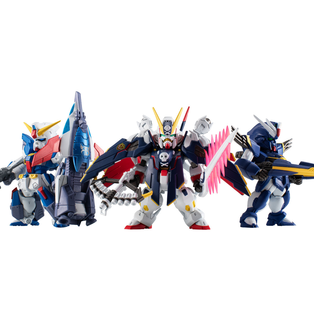 FW GUNDAM CONVERGE CORE Crossbone Gundam Steel 7 B Team Set Figure 15+ Bandai JP