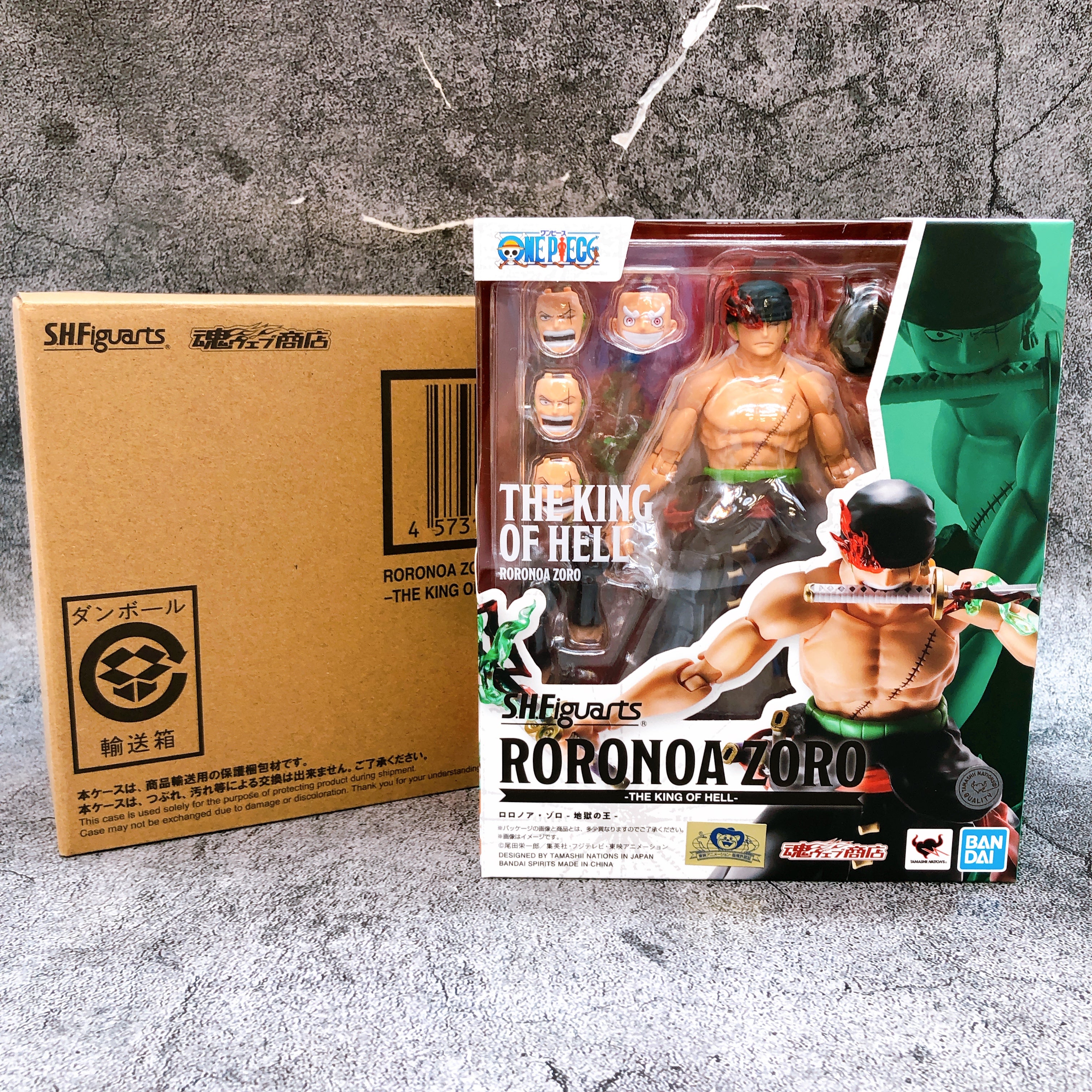S.H.Figuarts One Piece Roronoa Zoro The King of Hell Action Figure BANDAI 15+