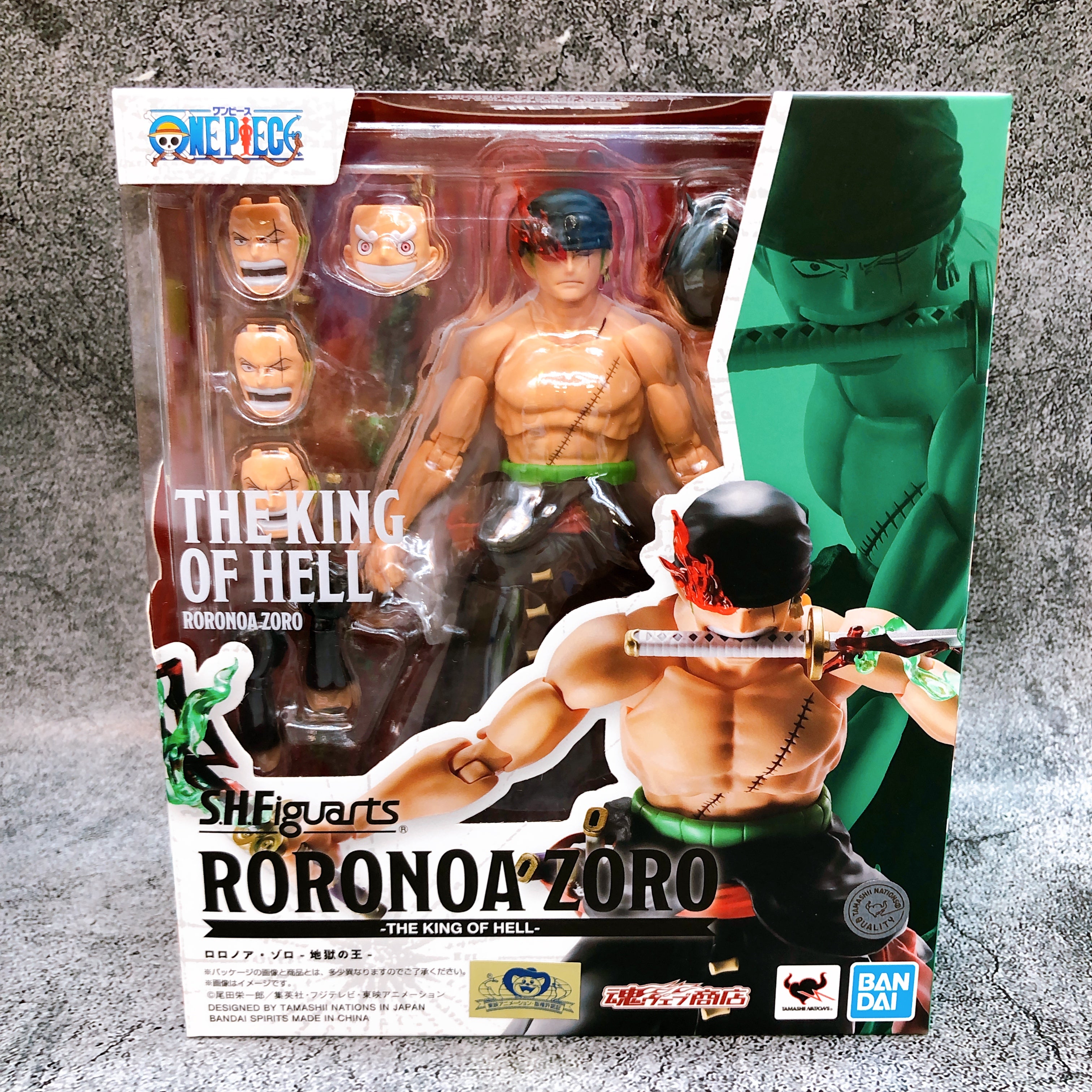 S.H.Figuarts One Piece Roronoa Zoro The King of Hell Action Figure BANDAI 15+