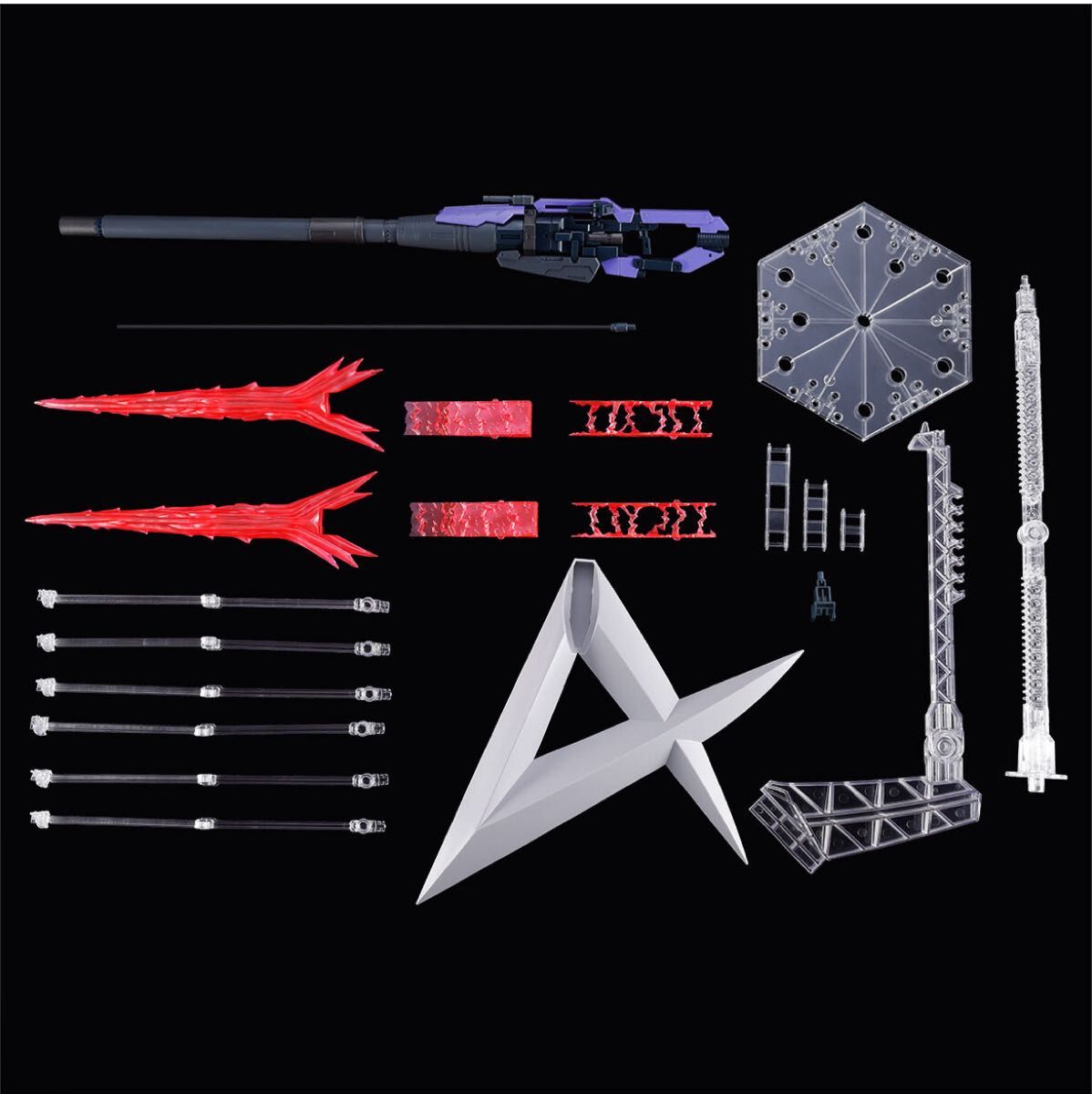 RG 1/144 Hyper Mega Bazooka Launcher & Fin Funnel Display Set Kit Premium Bandai