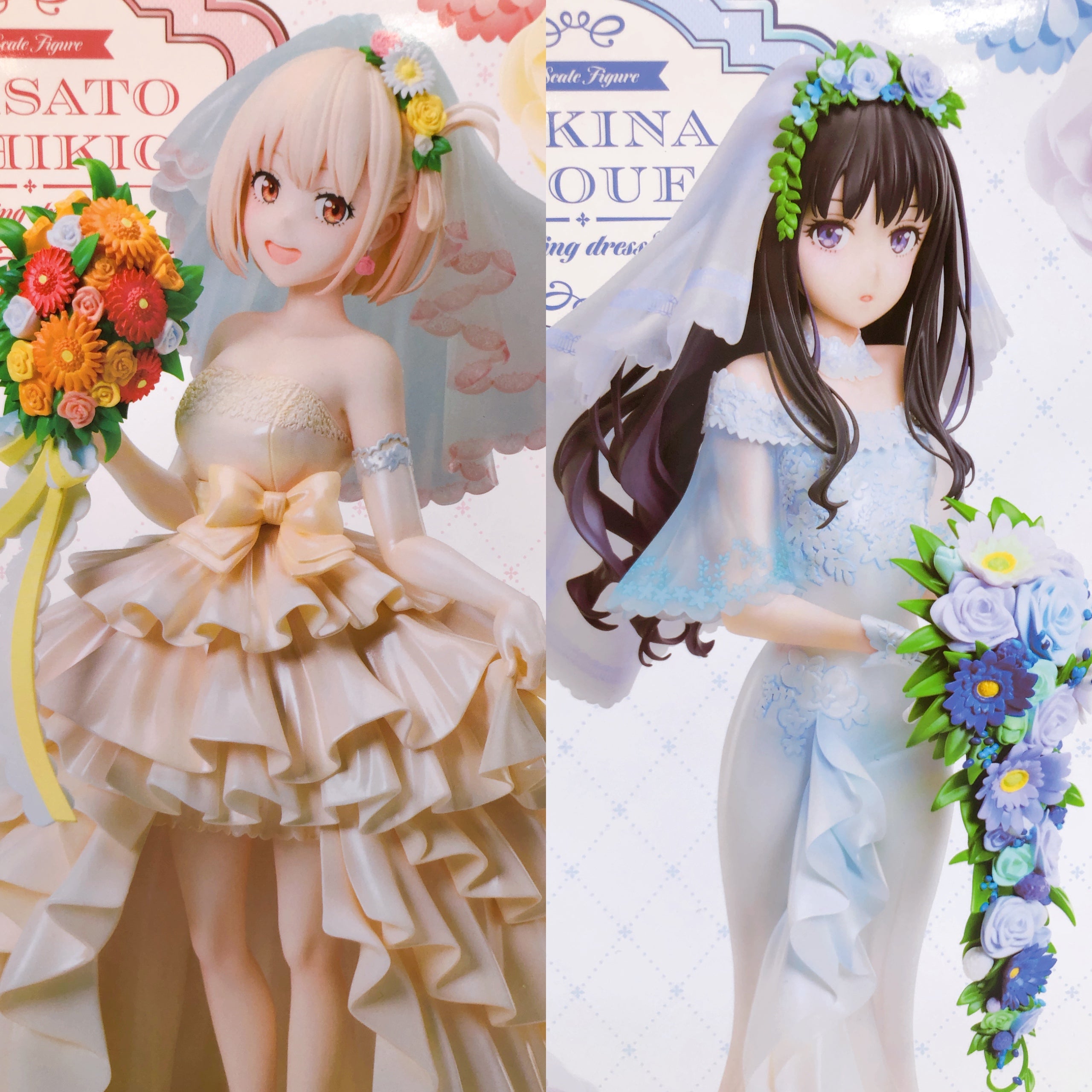 (w/Bonus) Lycoris Recoil Chisato & Takina Wedding Dress Ver 1/7 Scale Figure SET