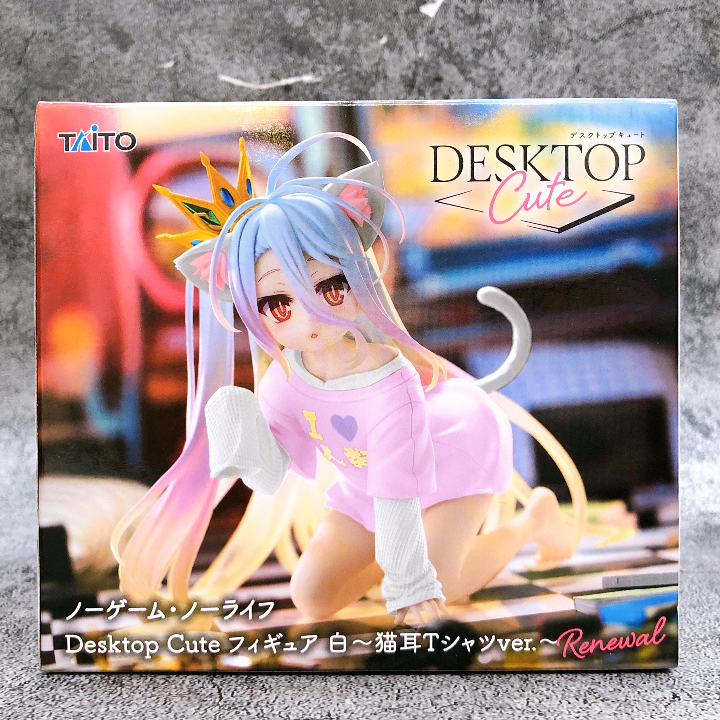 No Game No Life Shiro Cat Ears T-Shirt ver. Renewal Desktop Cute Figure Sealed