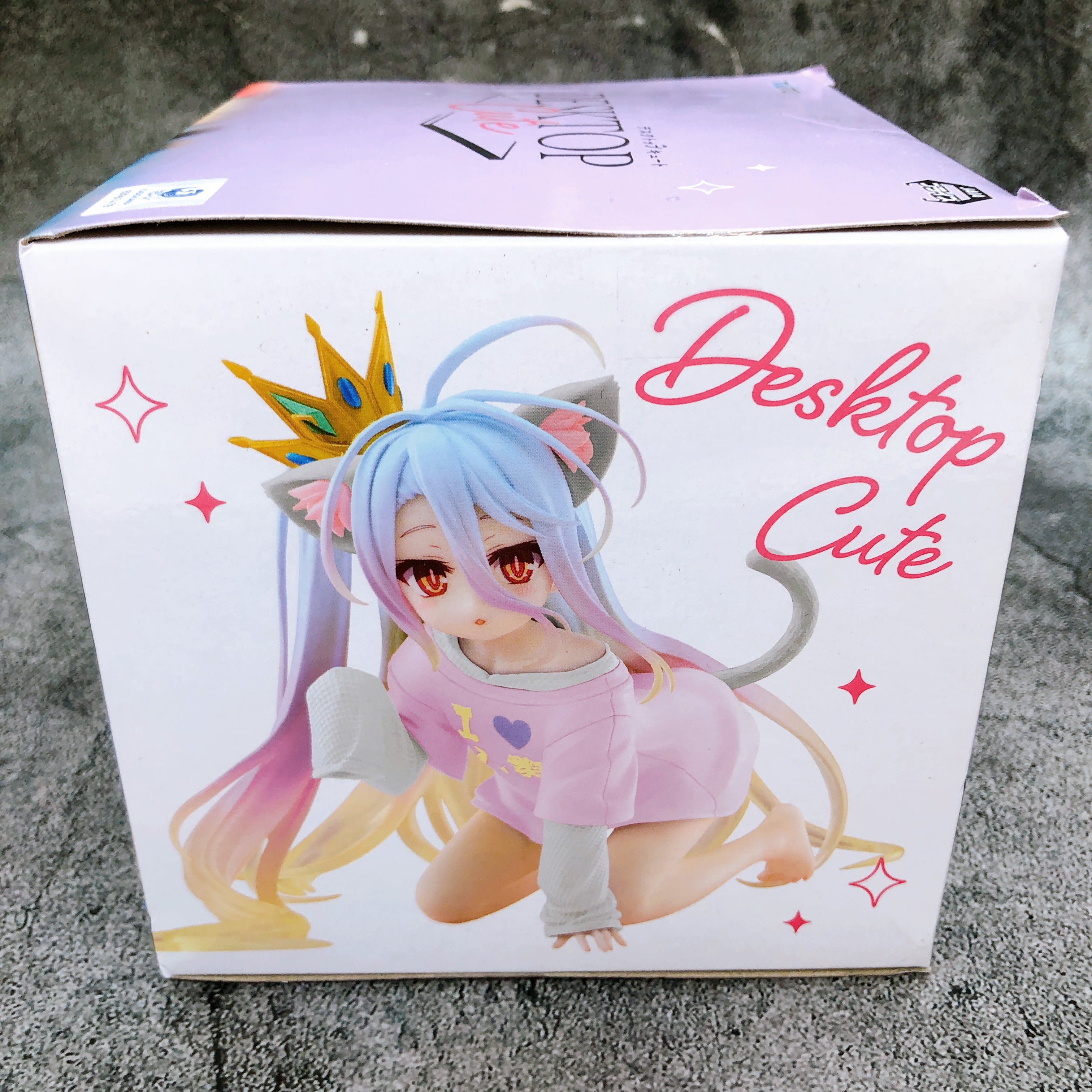 No Game No Life Shiro Cat Ears T-Shirt ver. Renewal Desktop Cute Figure Sealed