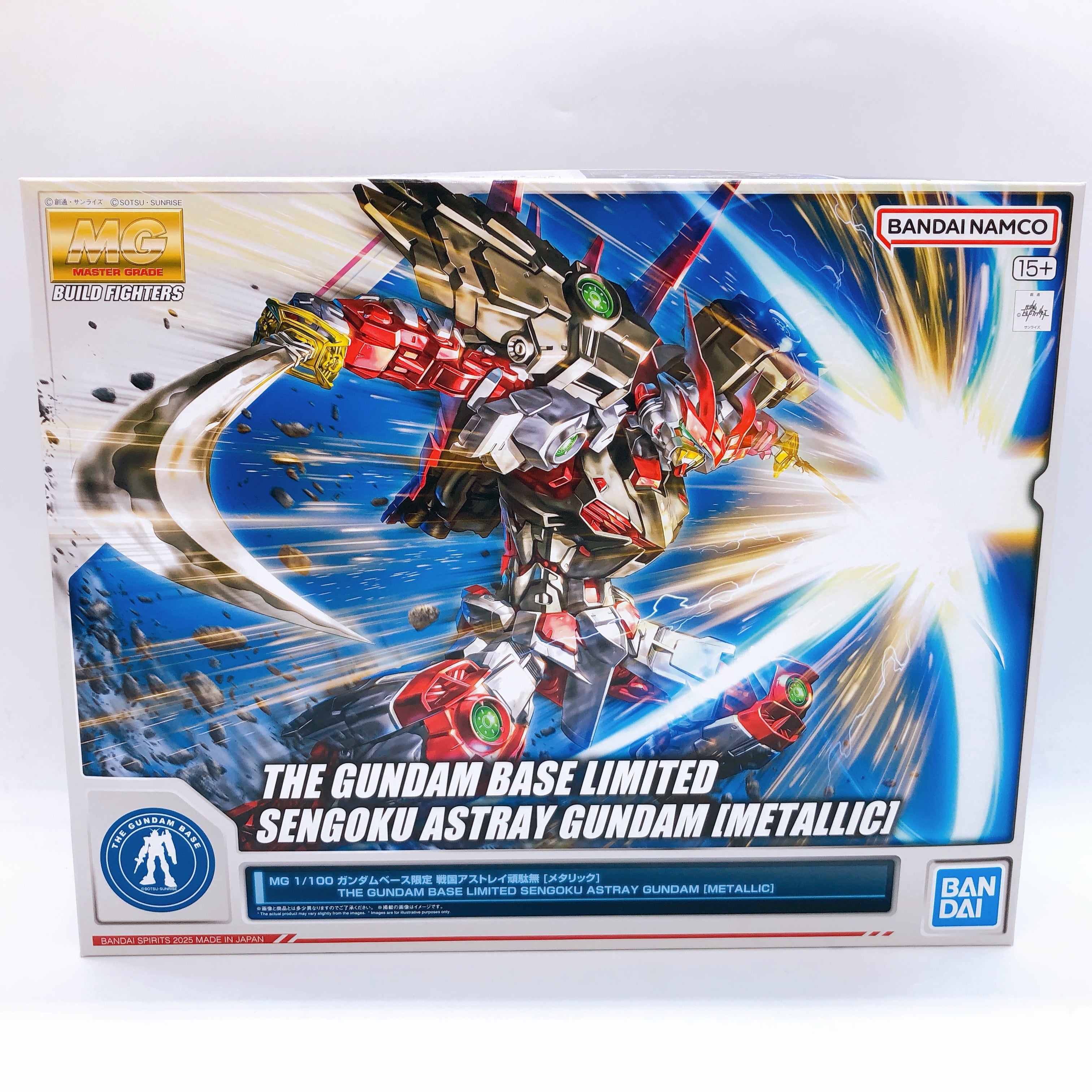 MG 1/100 Sengoku Astray Gundam Metallic Gundam Base Model Kit Bandai Japan NEW