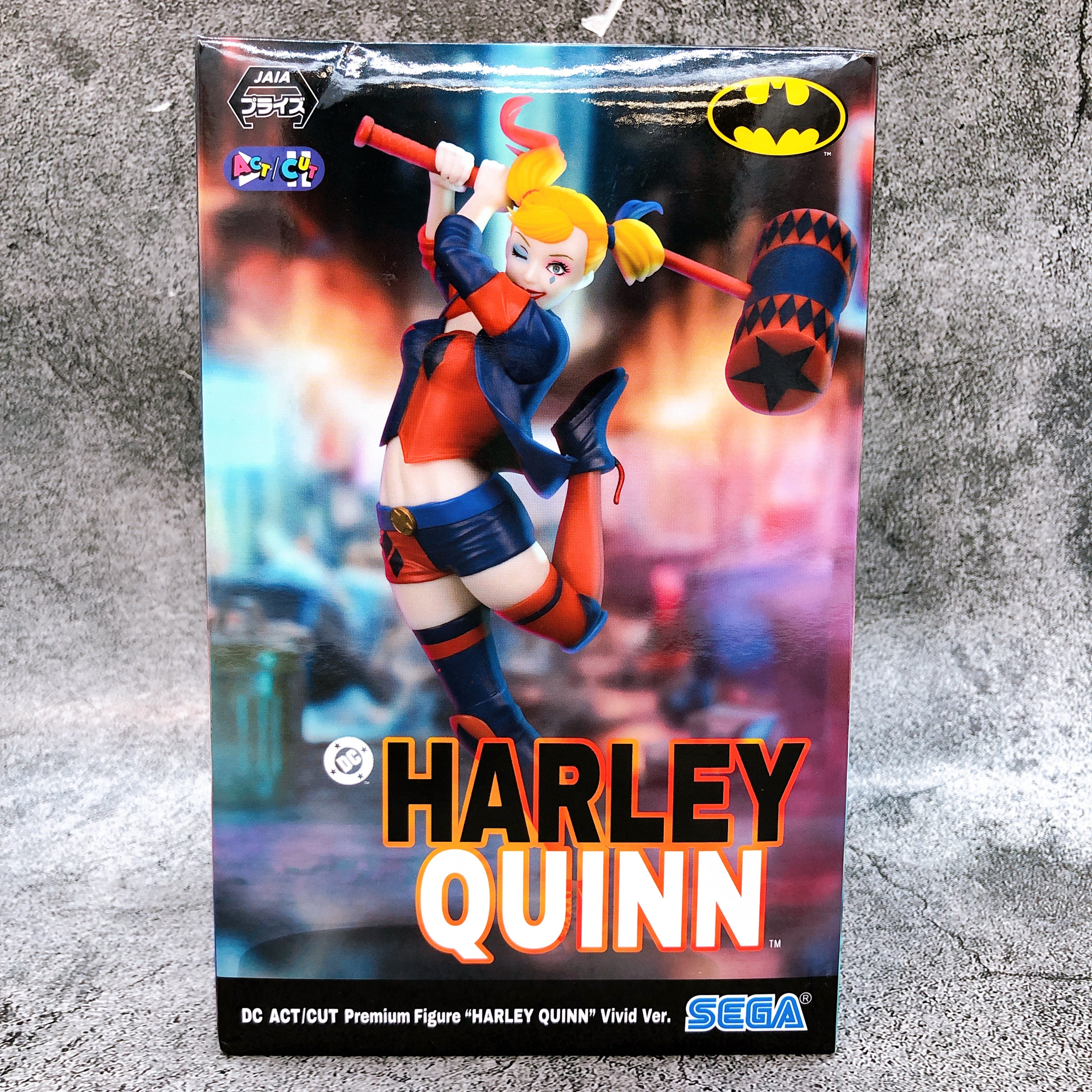 DC COMICS Harley Quinn Vivid Ver. ACT/CUT Premium Figure SEGA Japan AUTHENTIC