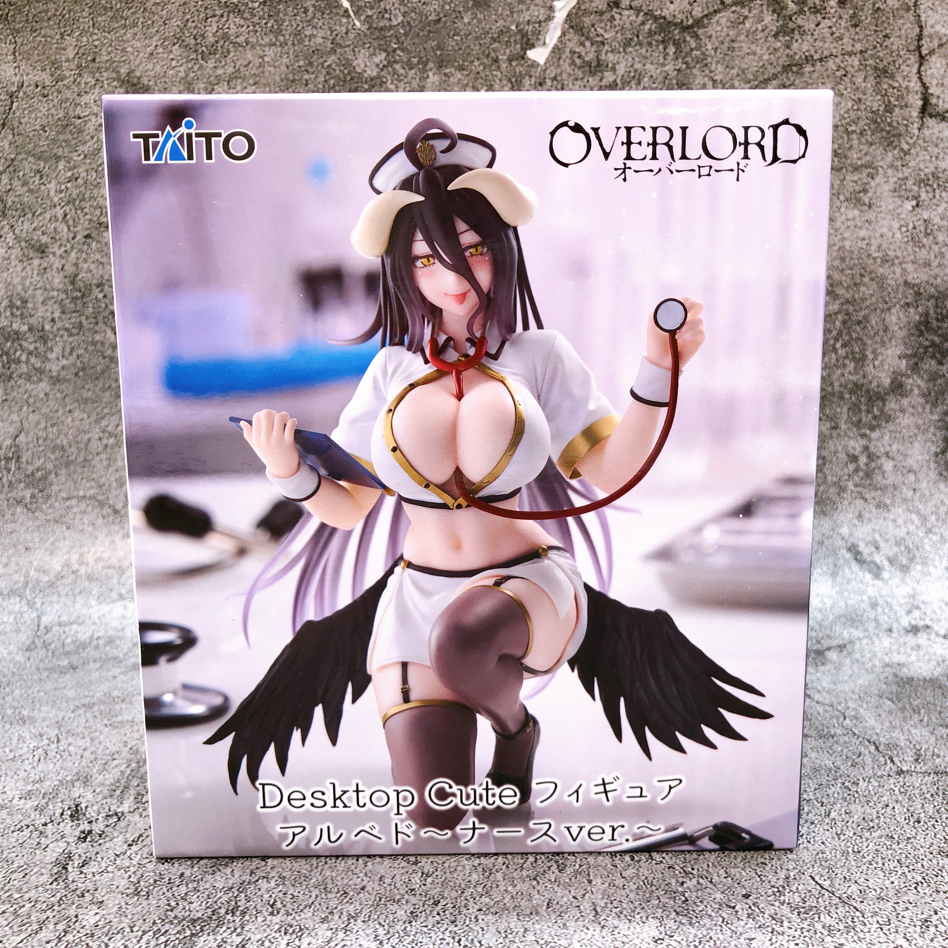 Overlord Albedo Nurse ver Desktop Cute Figure Taito Japan Sealed NEW FASTSHIP