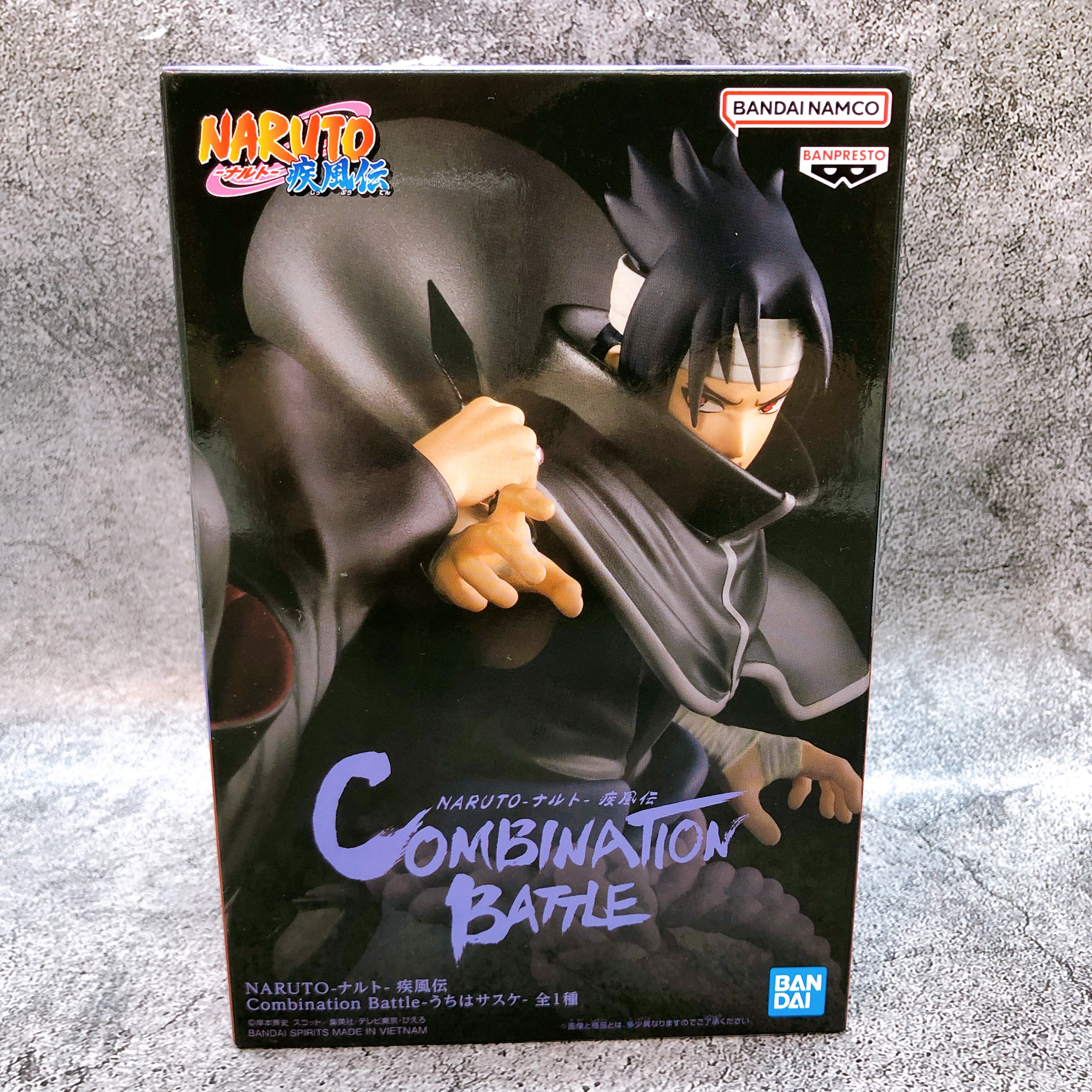 Naruto Shippuden Sasuke Uchiha Combination Battle Figure BANPRESTO Japan Sealed