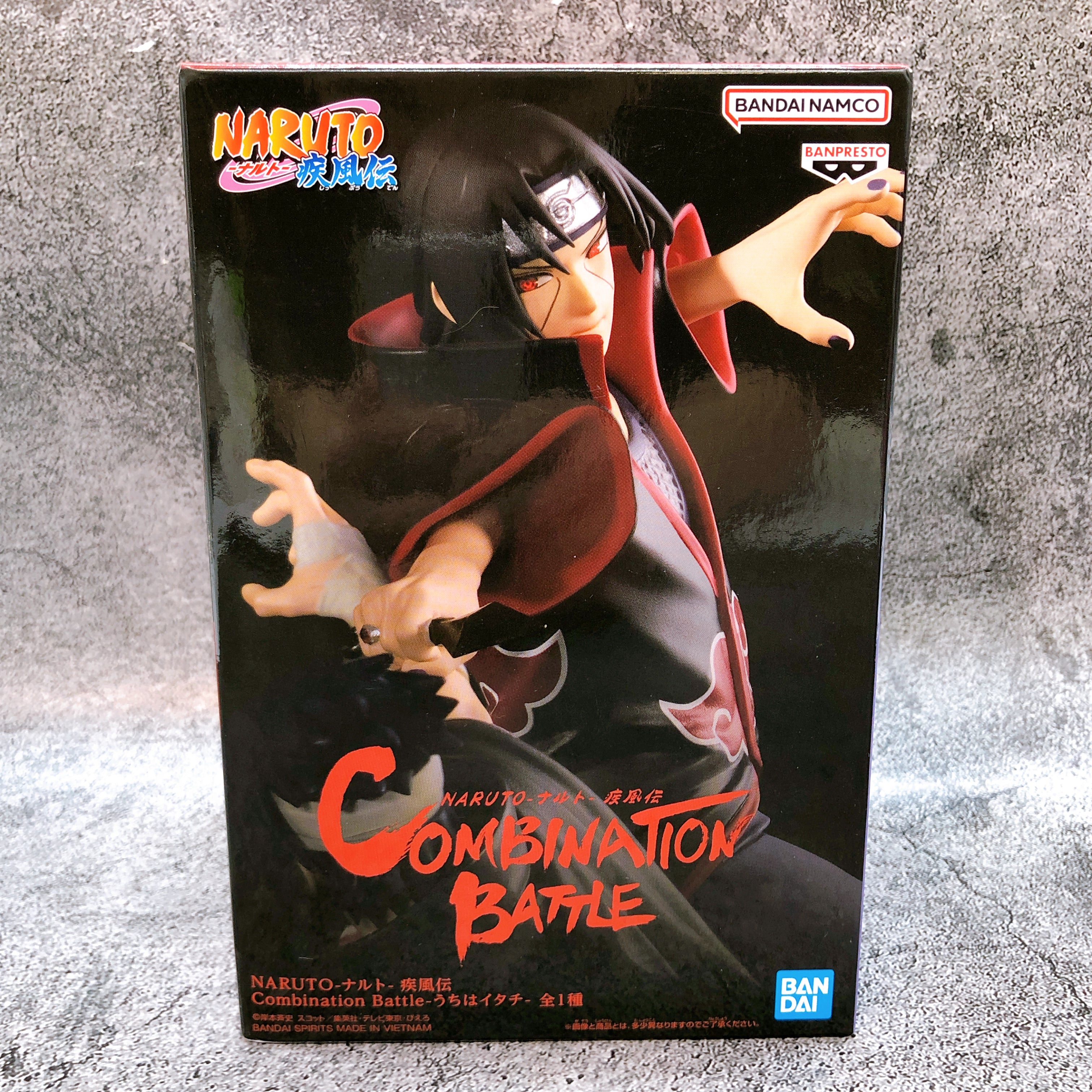 Naruto Shippuden Itachi Uchiha Combination Battle Figure BANPRESTO Japan Sealed