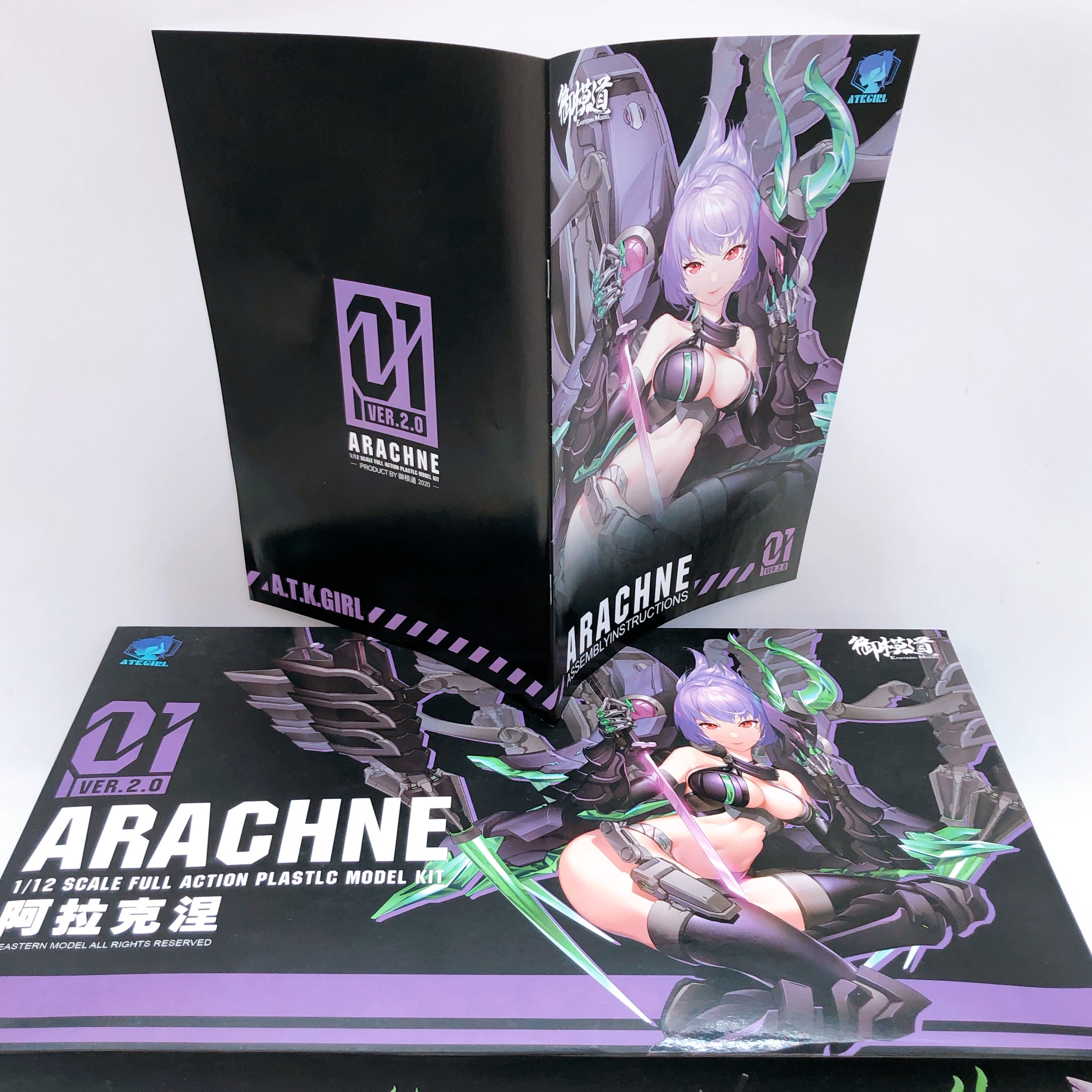 ATK Girl Arachne 01 VER.2.0 Normal Ver 1/12 Scale Model Kit Eastern Model NEW