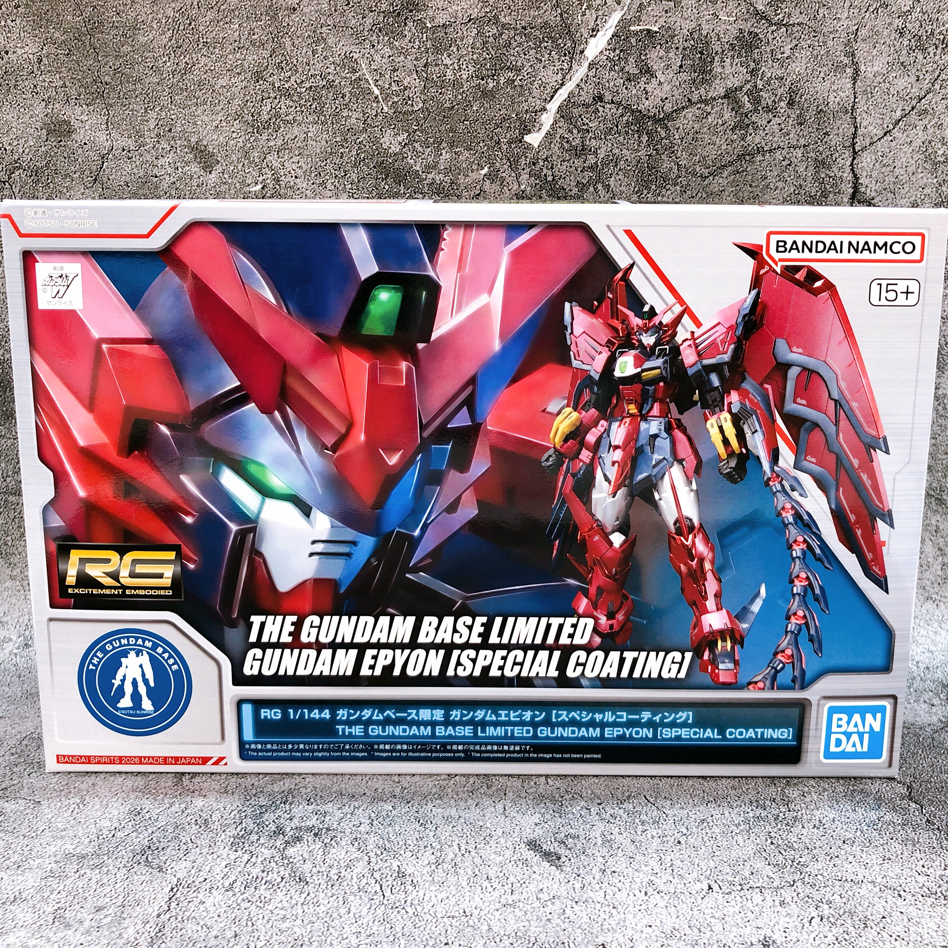 RG 1/144 Gundam Epyon Special Coating Gundam Base Limited Kit Bandai Japan NEW