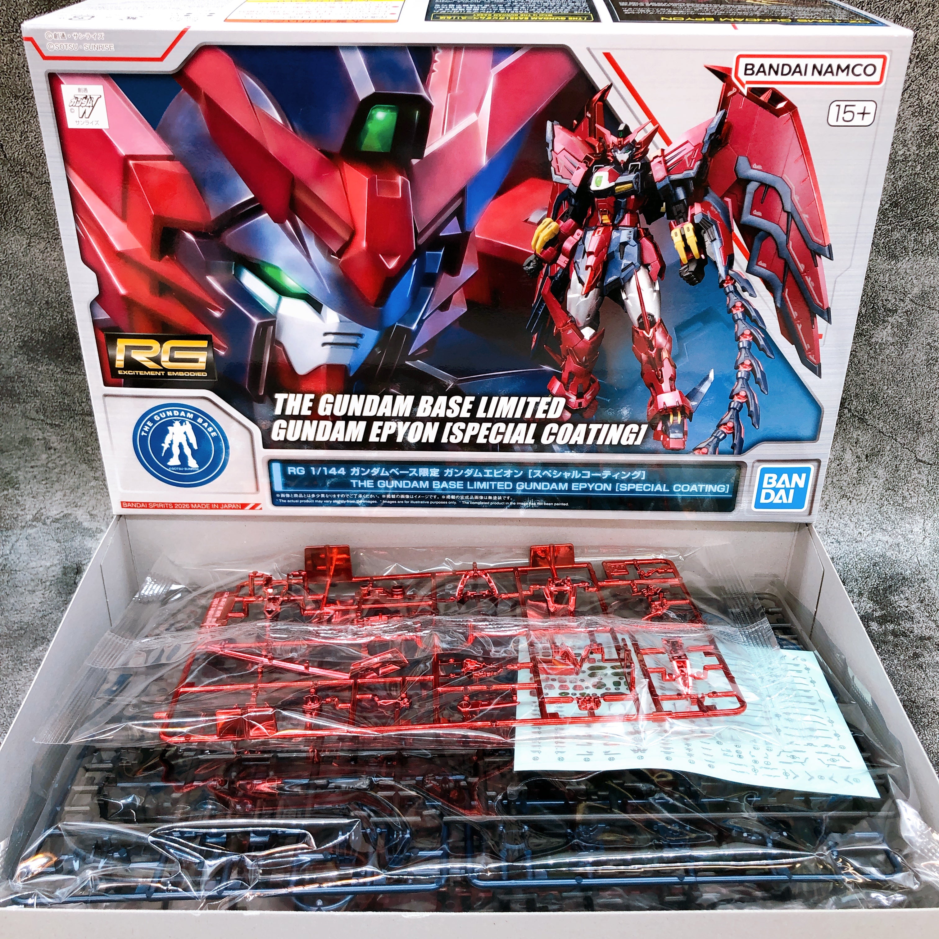 RG 1/144 Gundam Epyon Special Coating Gundam Base Limited Kit Bandai Japan NEW