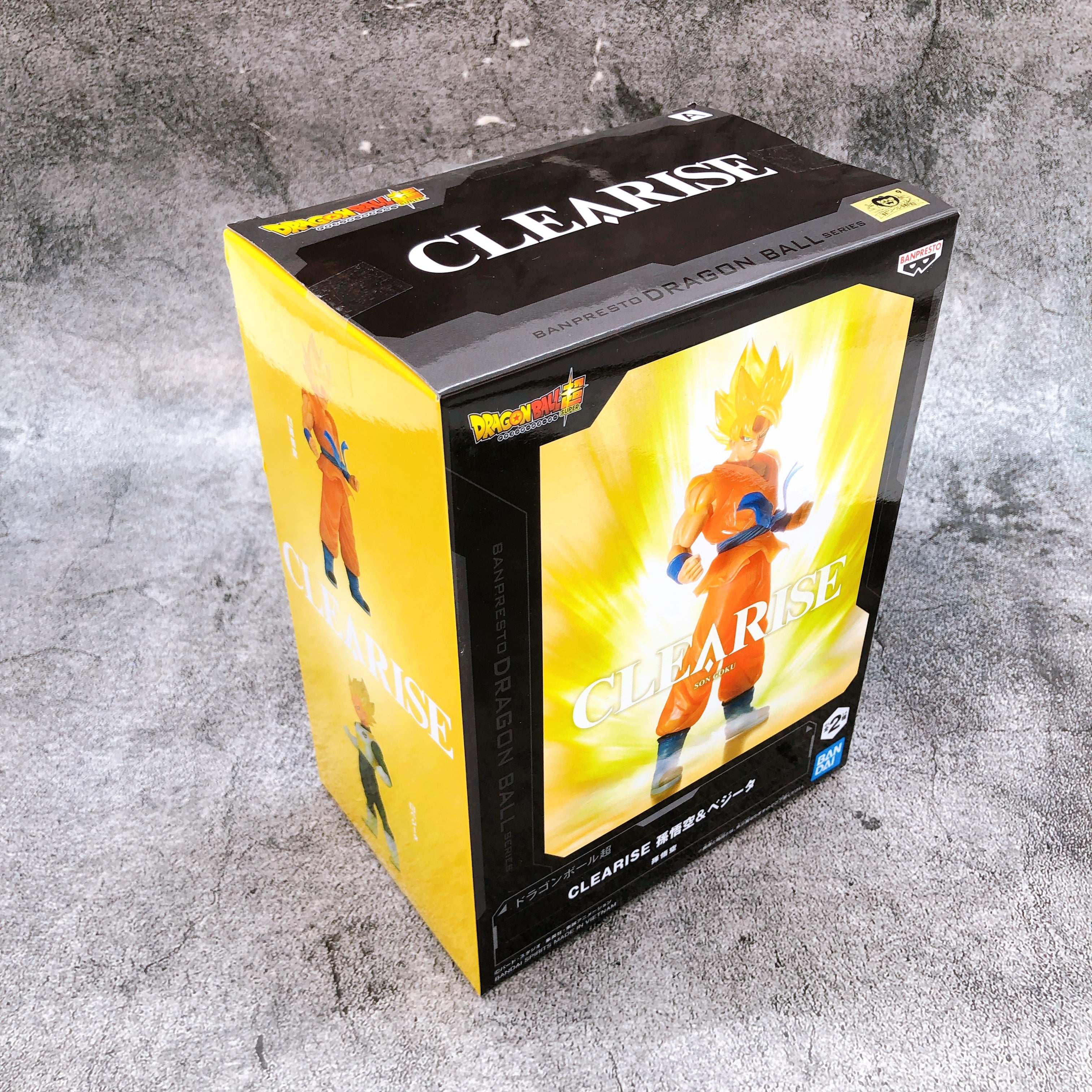 Dragon Ball Super Son Goku CLEARISE Figure BANPRESTO Japan Sealed NEW AUTHENTIC