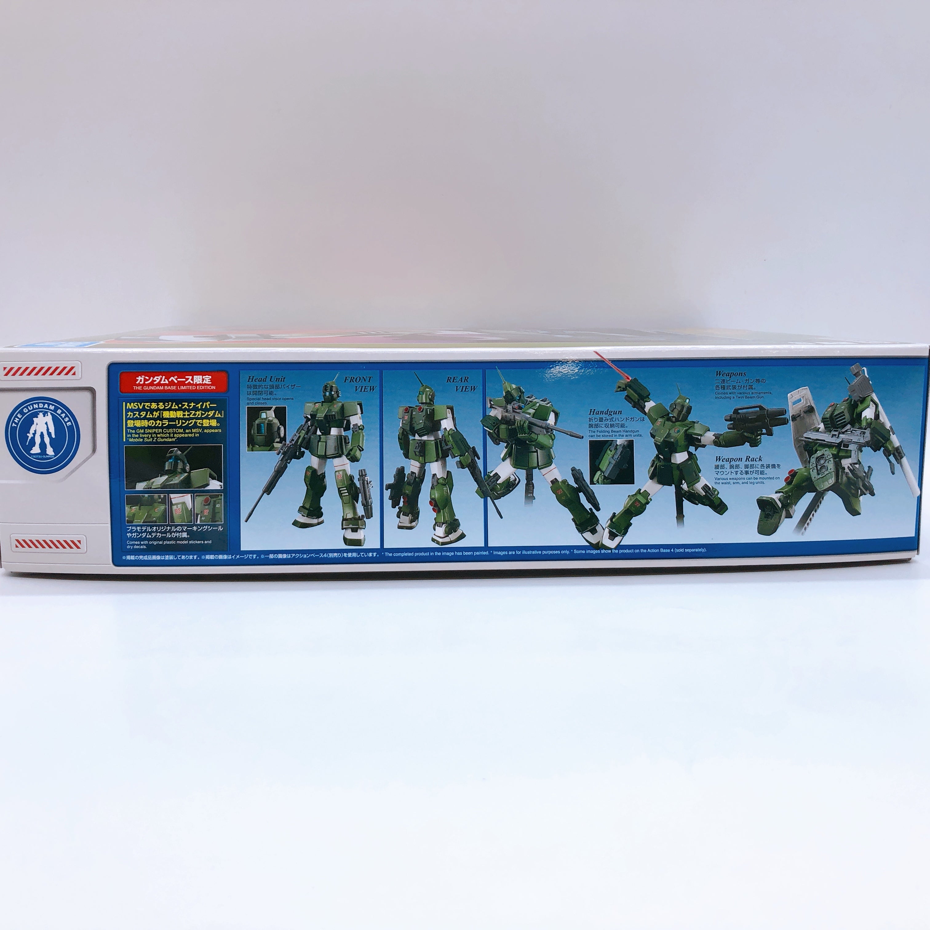 MG 1/100 GM Sniper Custom Mobile Suit Z Gundam Ver. Gundam Base Kit Bandai NEW