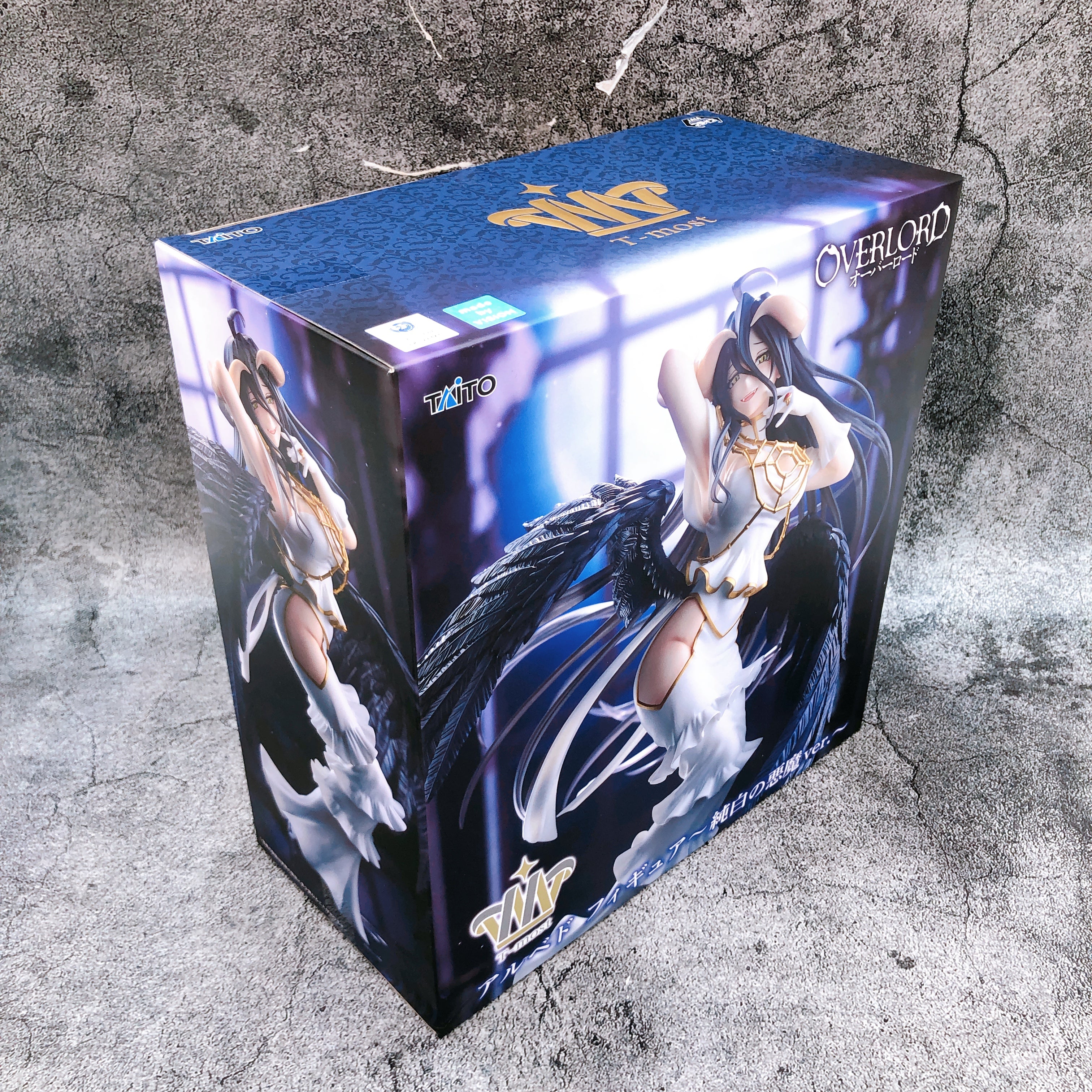 Overlord Albedo Figure Pure White Devil ver. T-most Figure Taito Japan AUTHENTIC