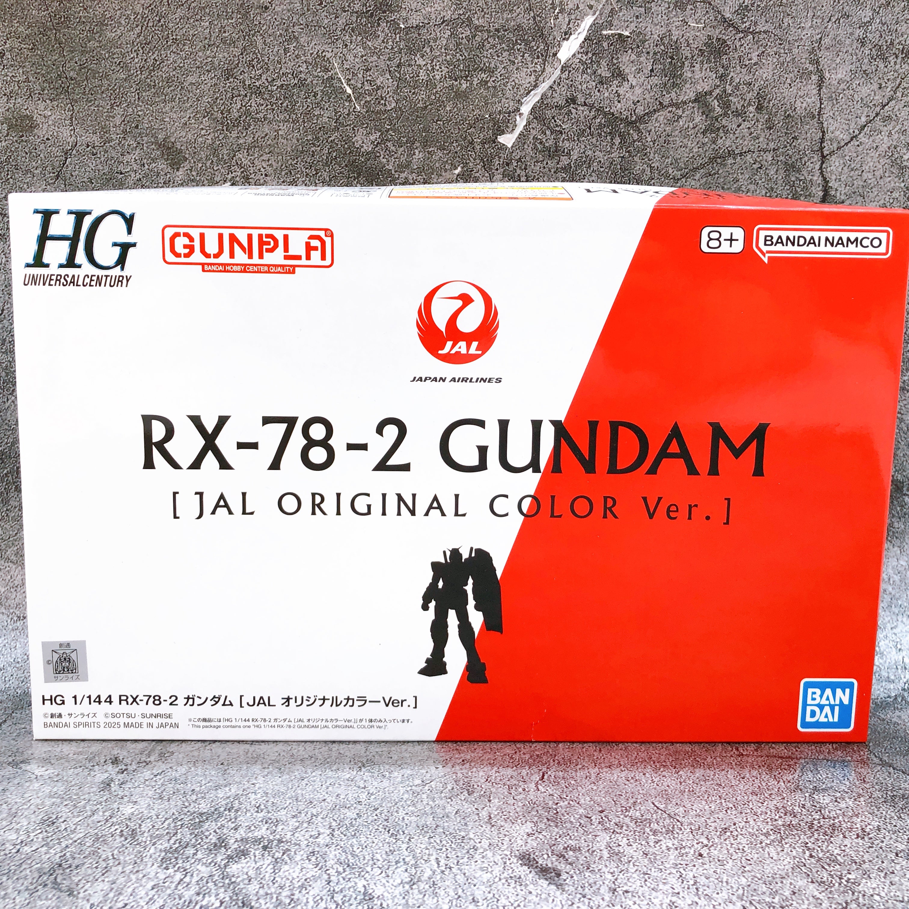 HG 1/144 RX-78-2 Gundam JAL Original Color Ver Limited Model Kit Bandai FASTSHIP