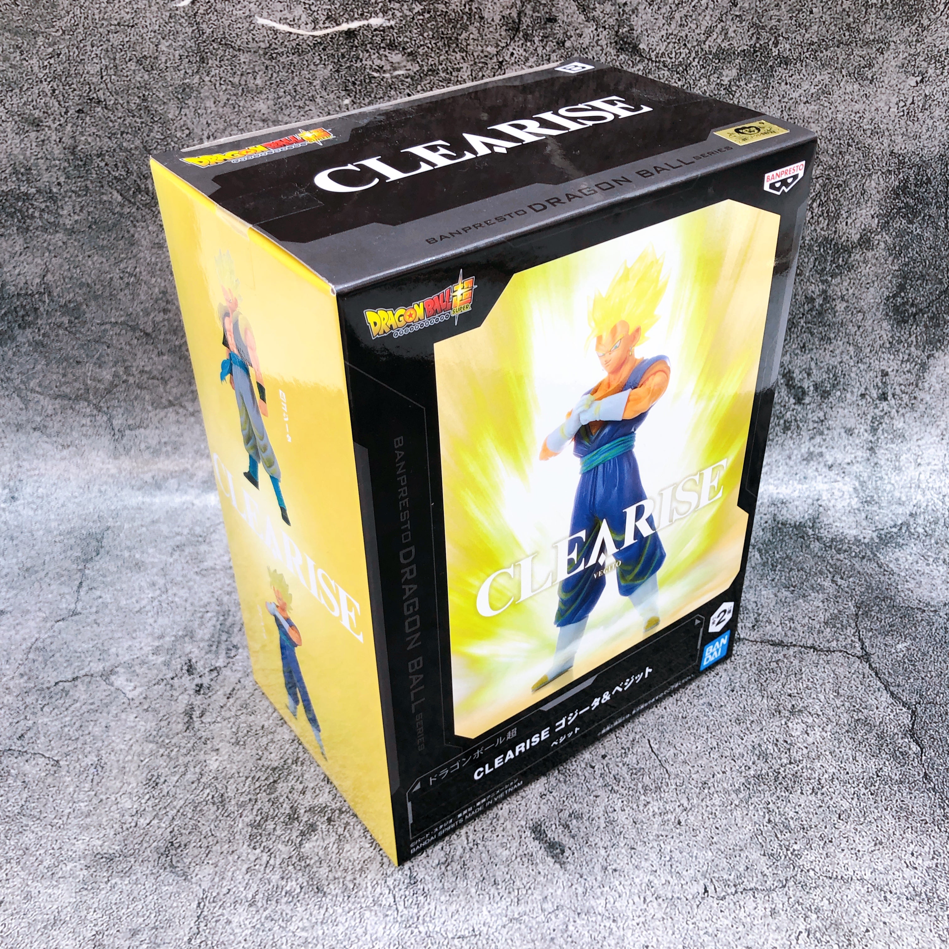 Dragon Ball Super Super Saiyan Vegito CLEARISE Figure BANPRESTO Japan AUTHENTIC
